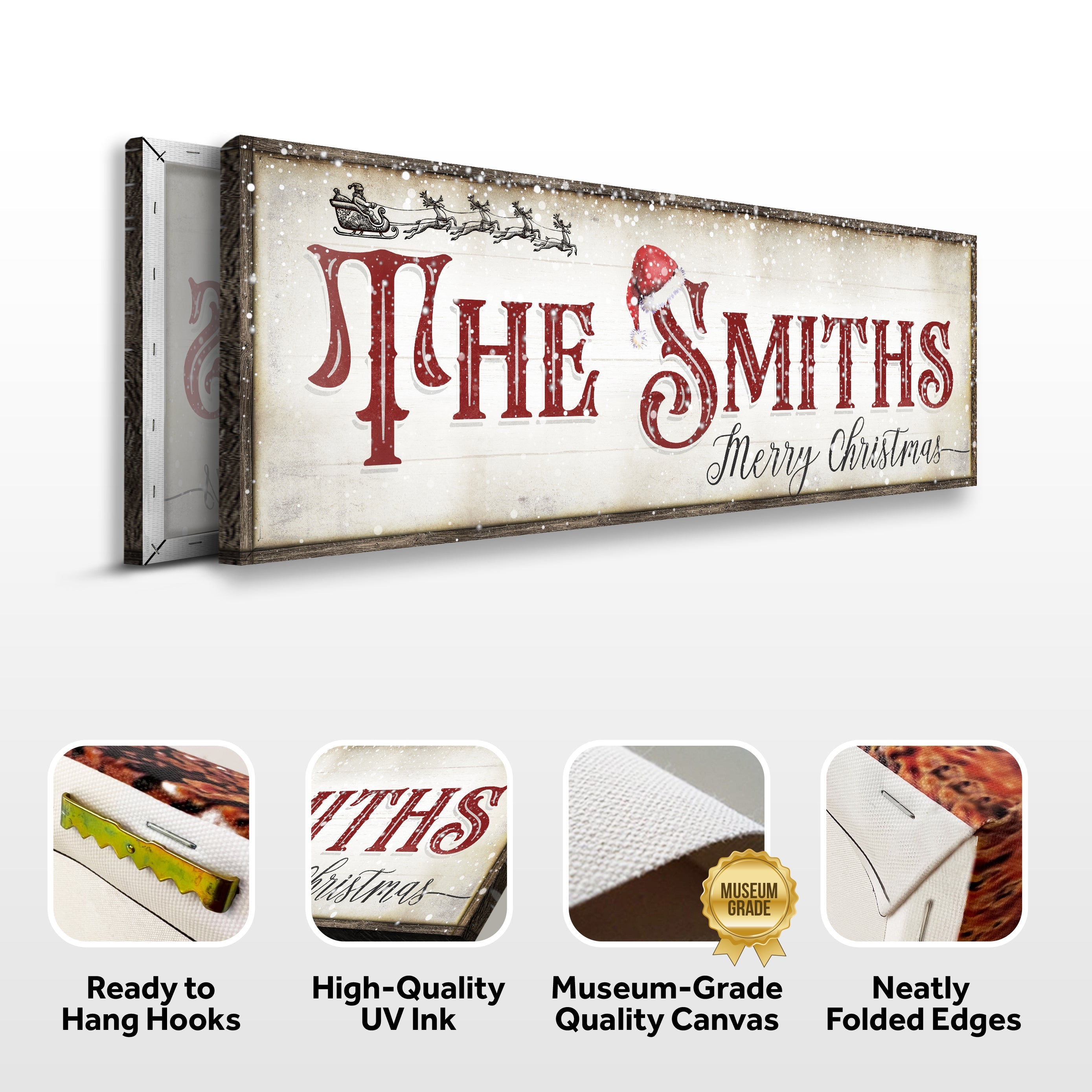 Christmas Family Name Sign IV on sale at MyriadMart