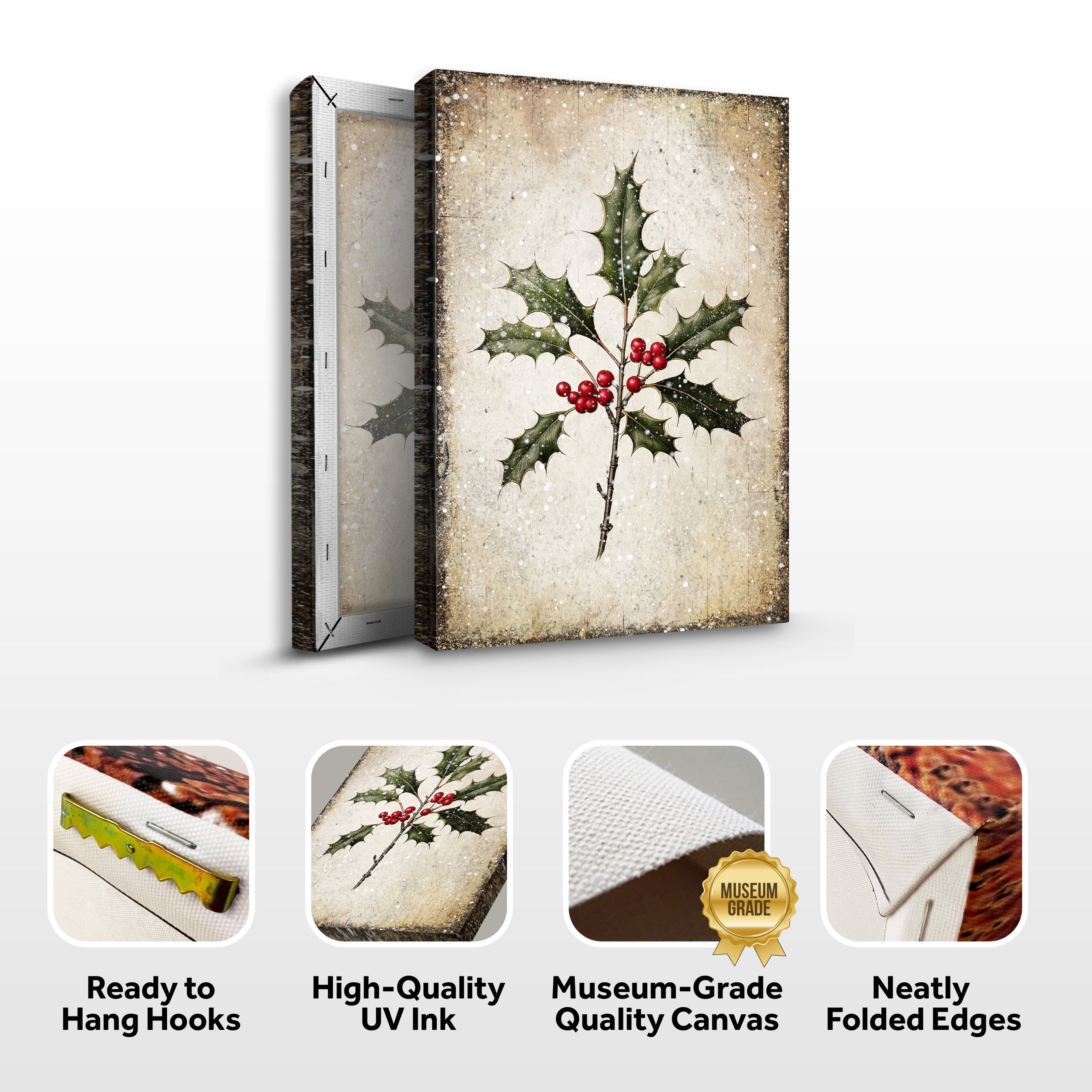 Christmas Holly Wall Art II on sale at MyriadMart