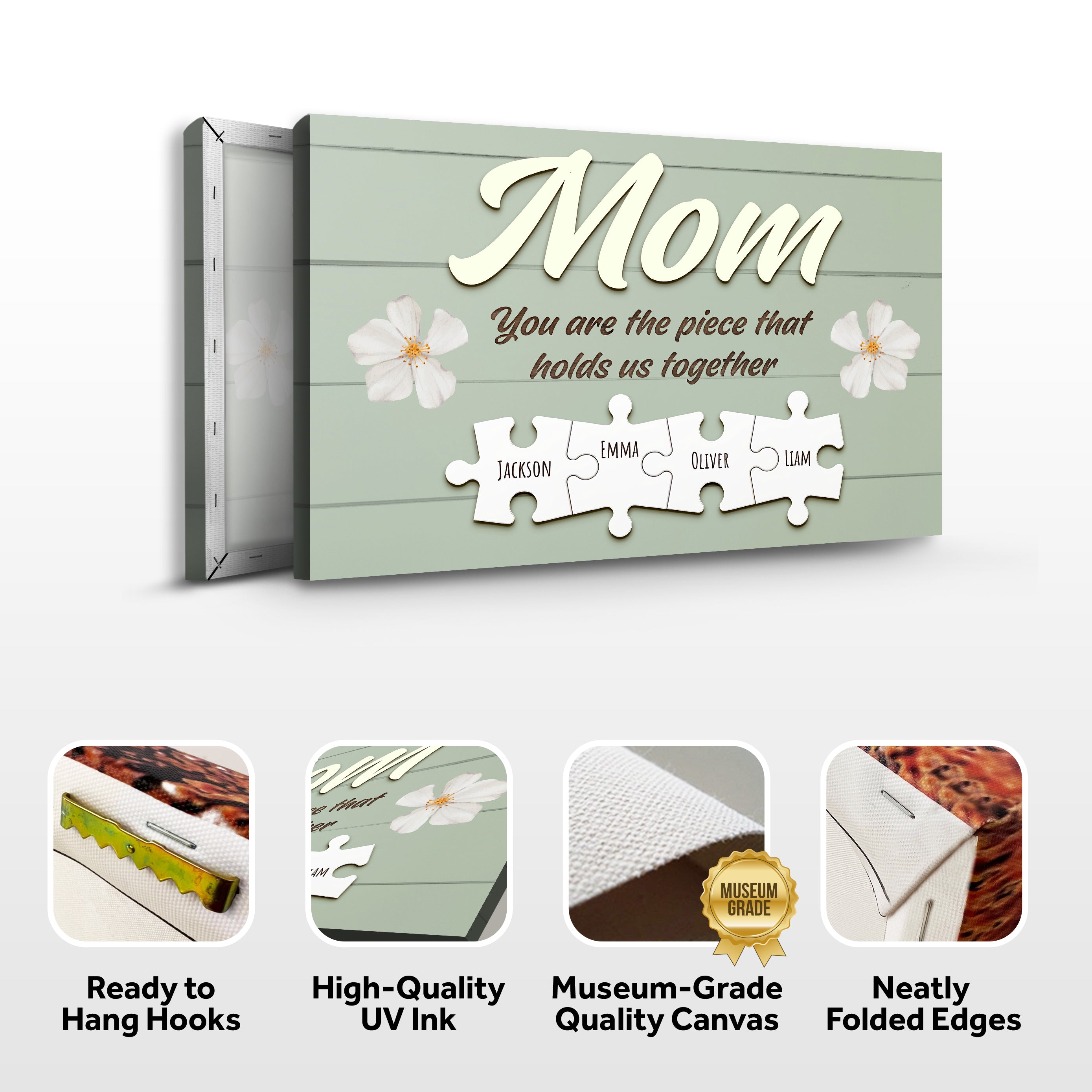 Mother's Day Sign The Piece That Holds Us Together on sale at MyriadMart