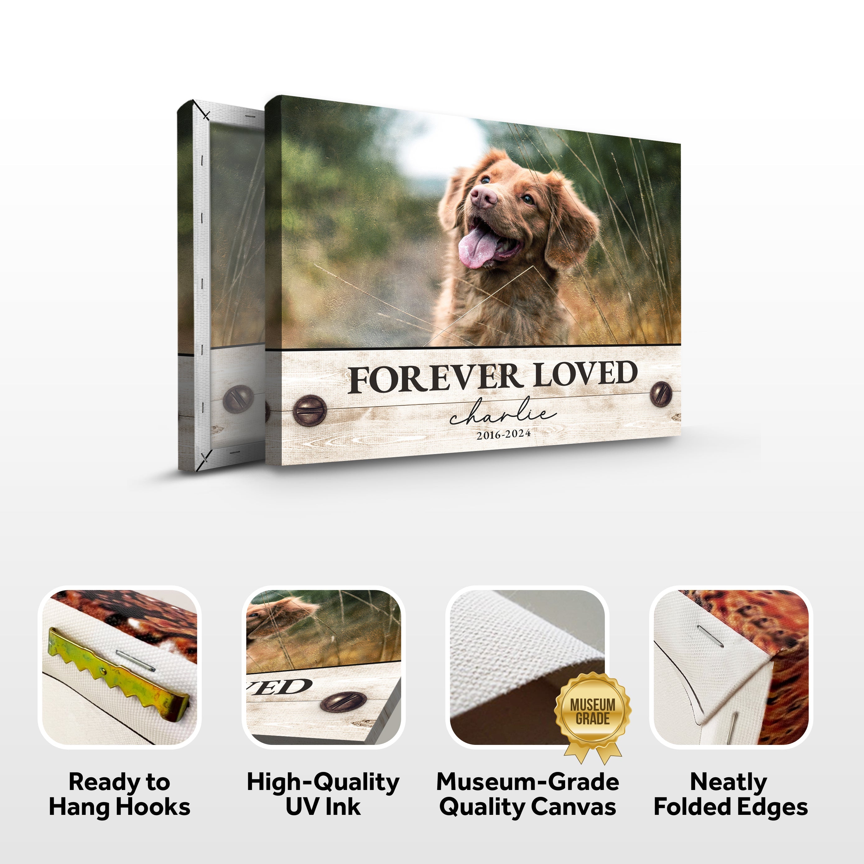 Custom Pet Memorial Sign Forever Loved on sale at MyriadMart
