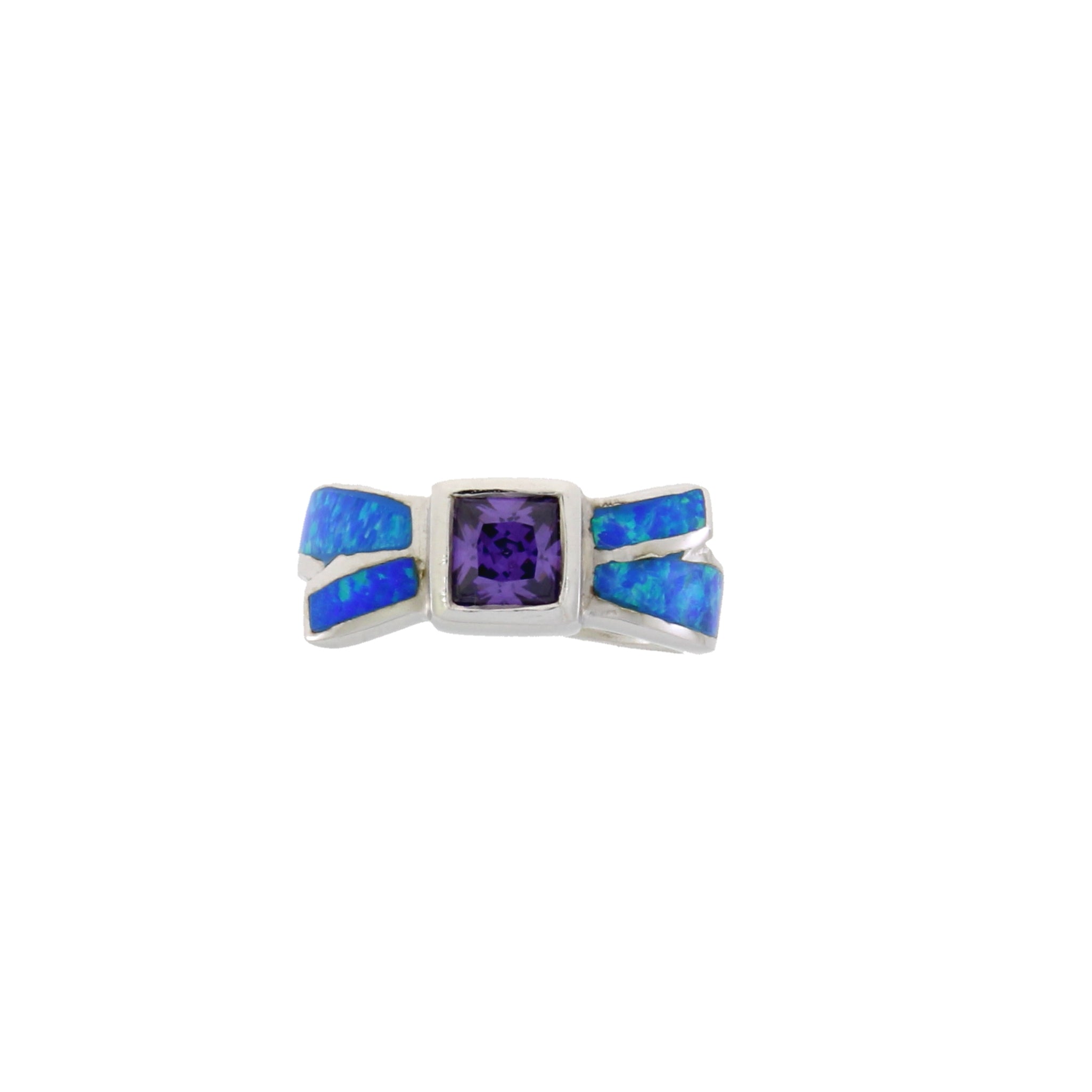 Created Opal Ring Sterling Silver on sale at MyriadMart