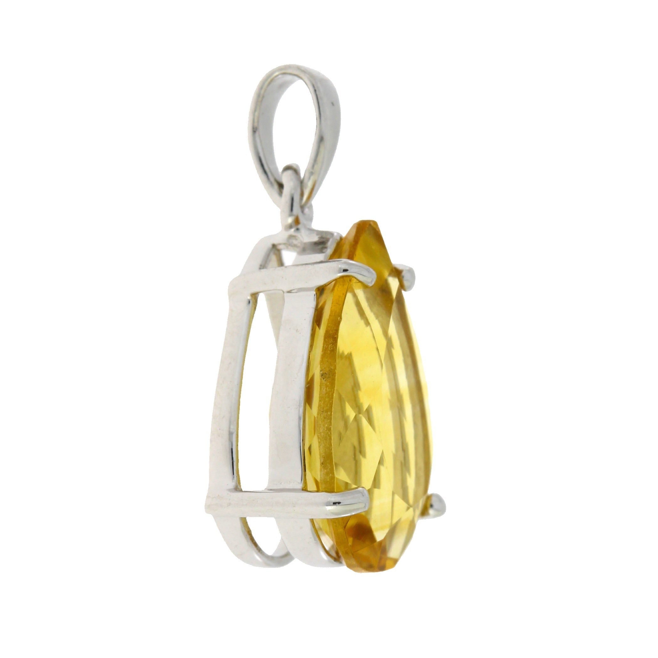 3.80ct Citrine Fashion Pendants Sterling Silver on sale at MyriadMart