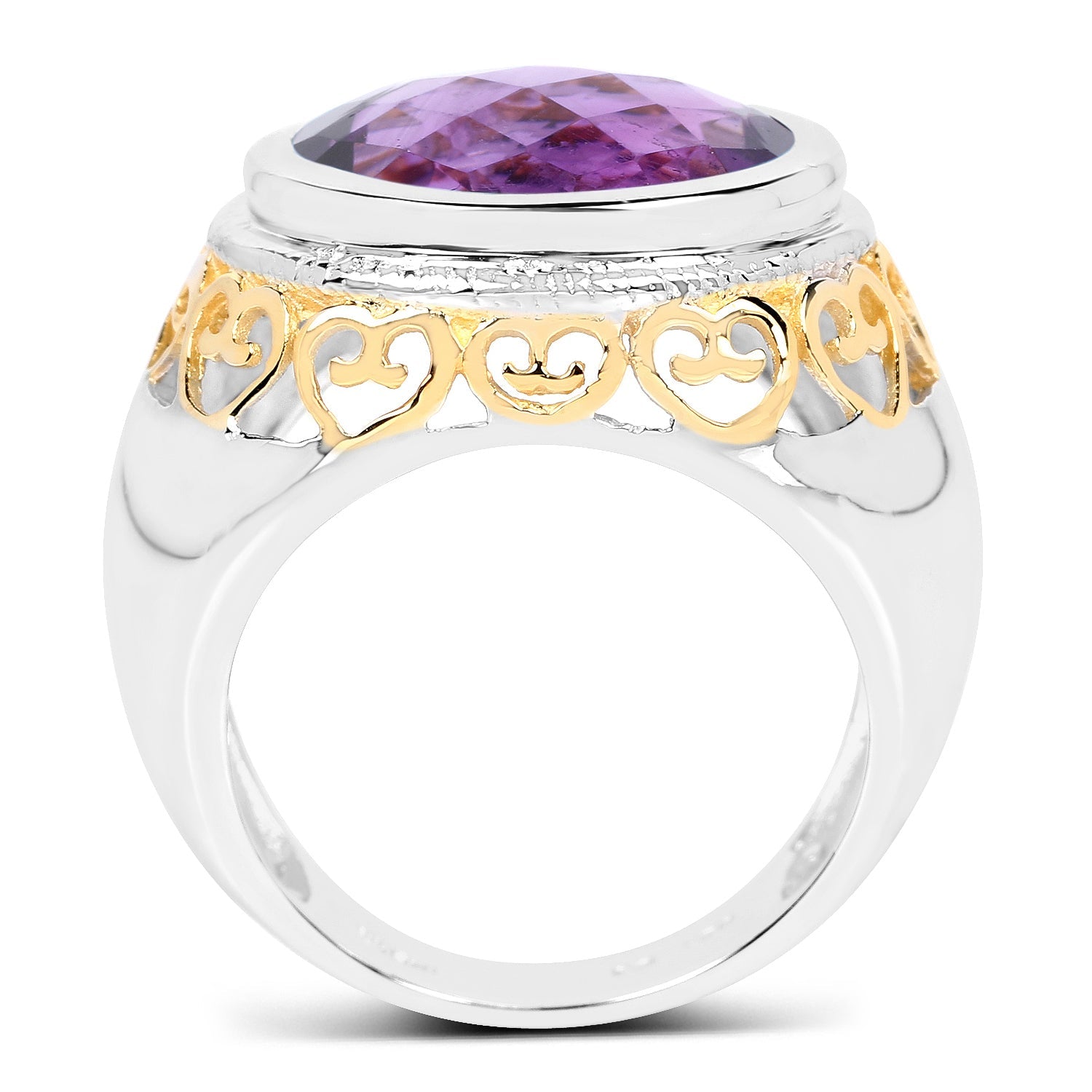 6.92 Carat Genuine Amethyst .925 Sterling Silver Ring on sale at MyriadMart