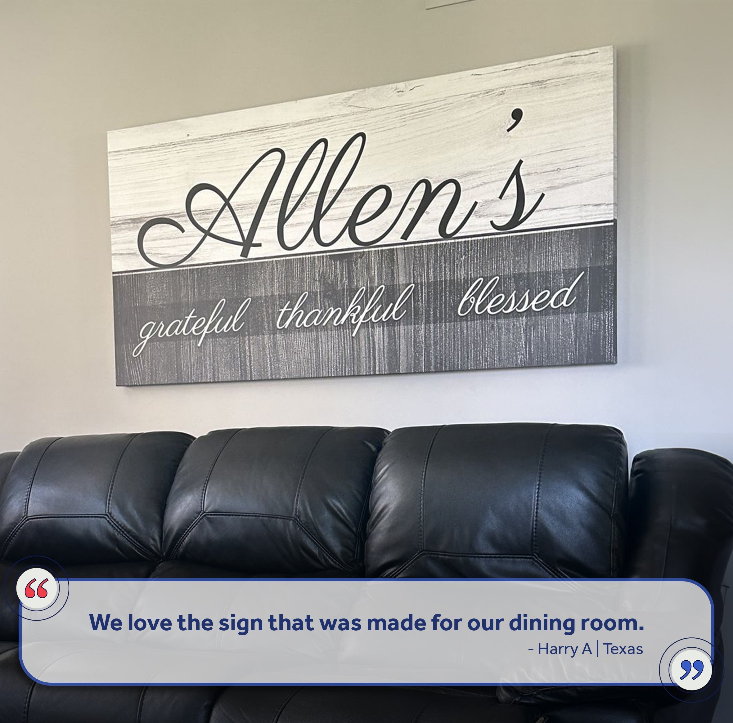 Family Grateful Sign on sale at MyriadMart