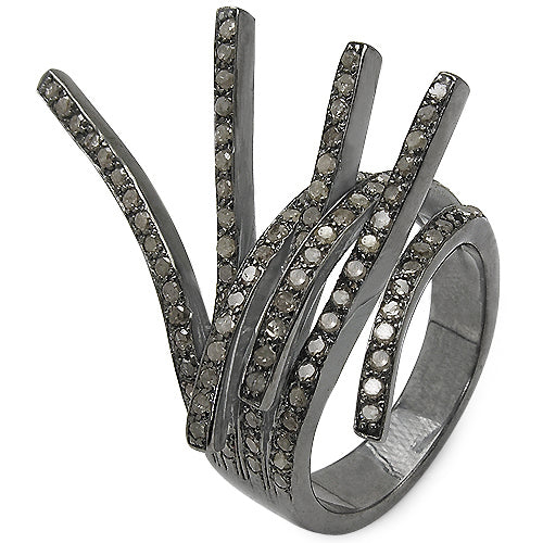 1.53 Carat Genuine TLB Diamond .925 Sterling Silver Ring on sale at MyriadMart