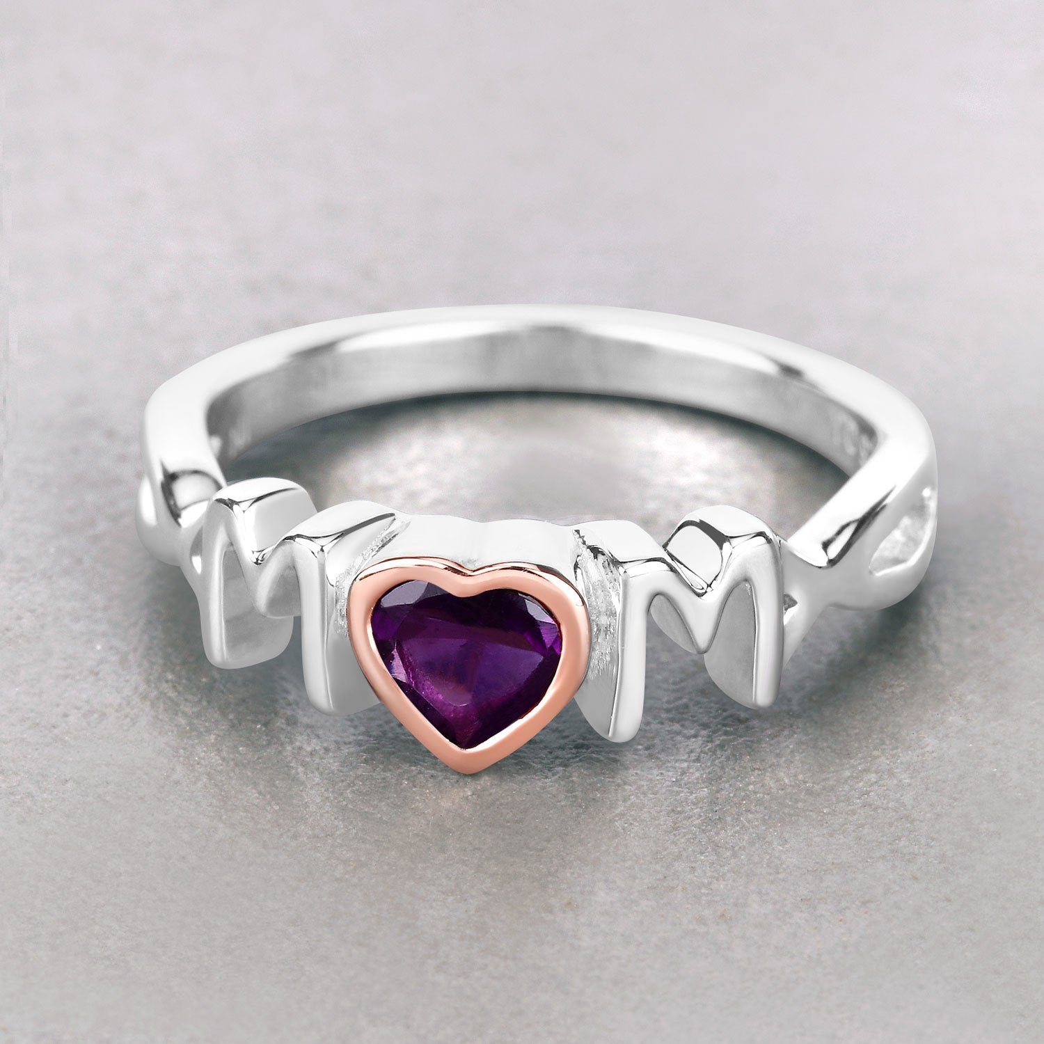 0.43 Carat Genuine Amethyst .925 Sterling Silver Ring on sale at MyriadMart