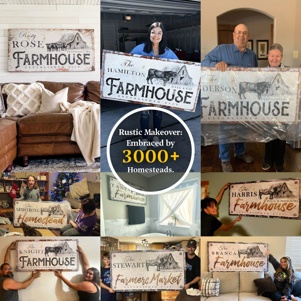 Rustic Farmhouse Sign on sale at MyriadMart