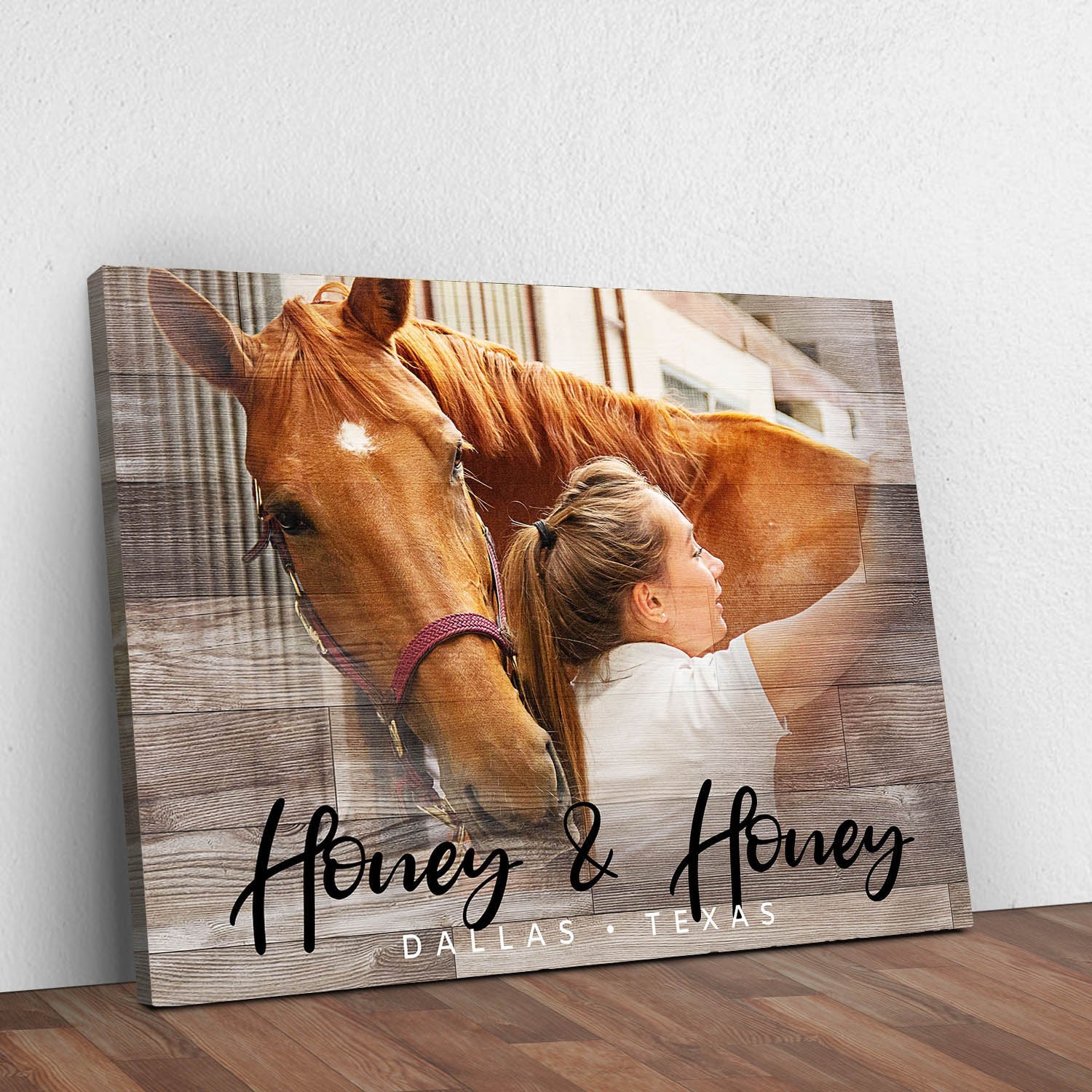 Wooden Animal Portrait Sign | Personalized Canvas Wall Art on sale at MyriadMart