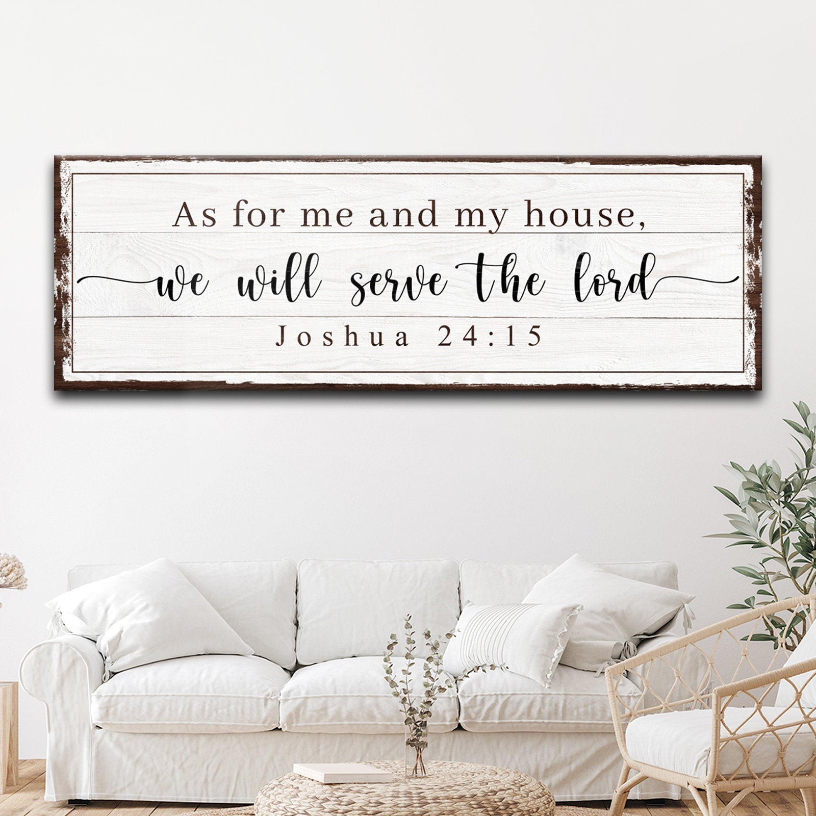 As For Me And My House We Will Serve The Lord Sign on sale at MyriadMart