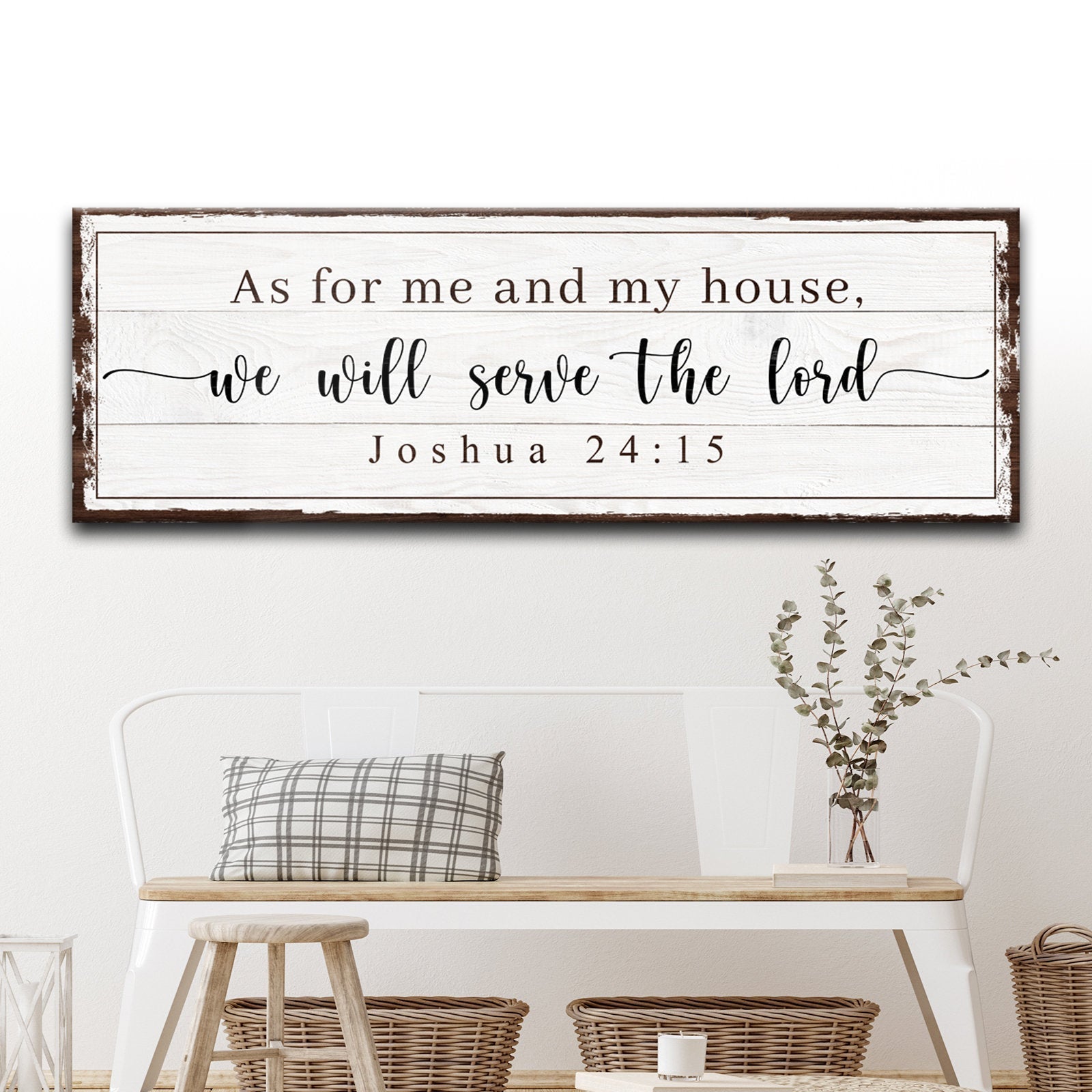 As For Me And My House We Will Serve The Lord Sign on sale at MyriadMart