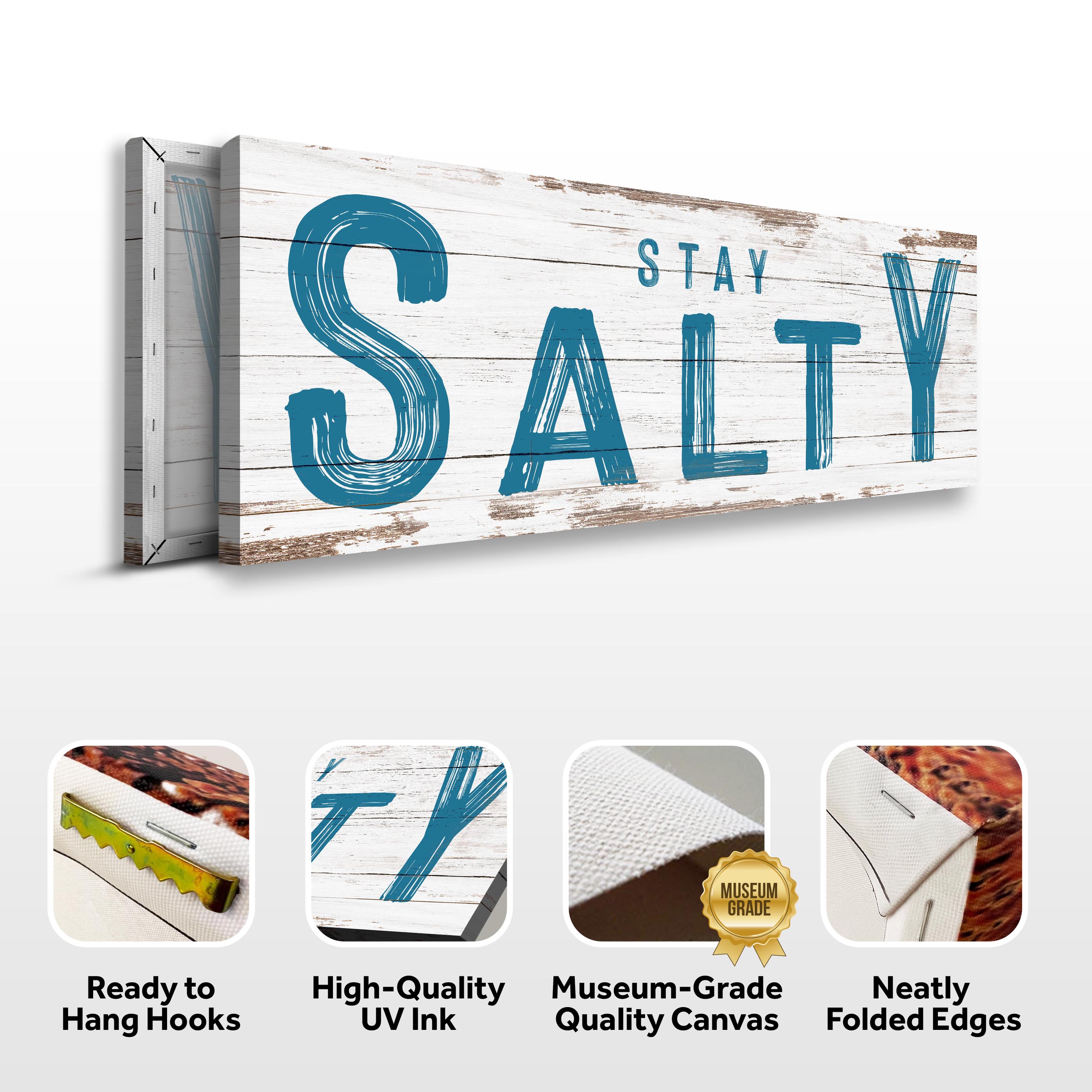 Stay Salty Coastal Sign V on sale at MyriadMart