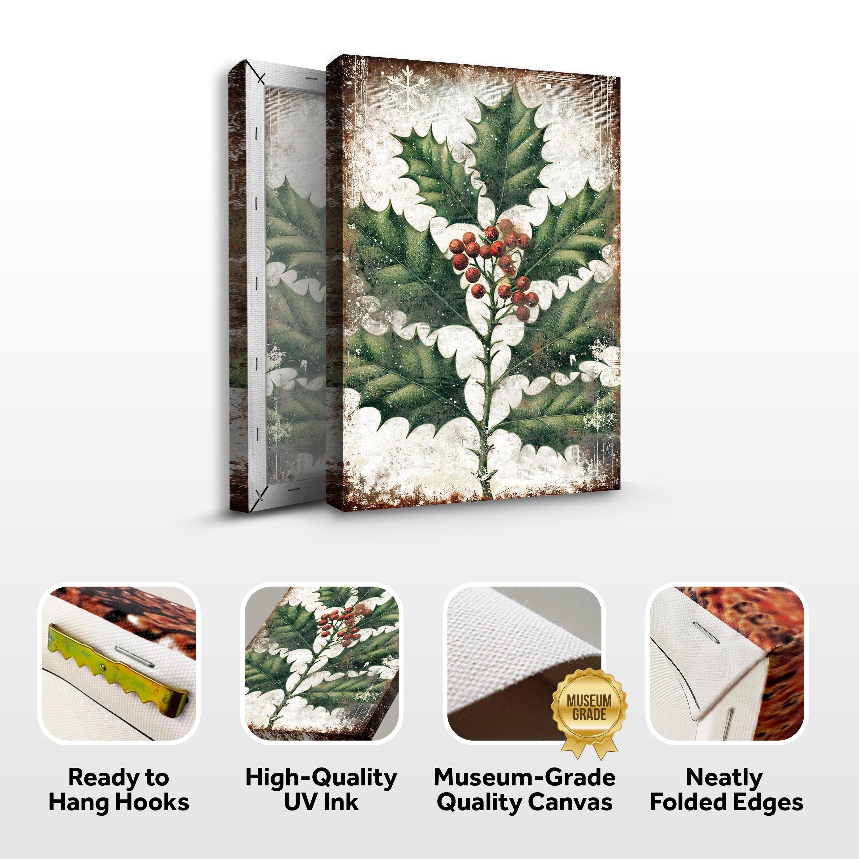 Christmas Holly Wall Art on sale at MyriadMart