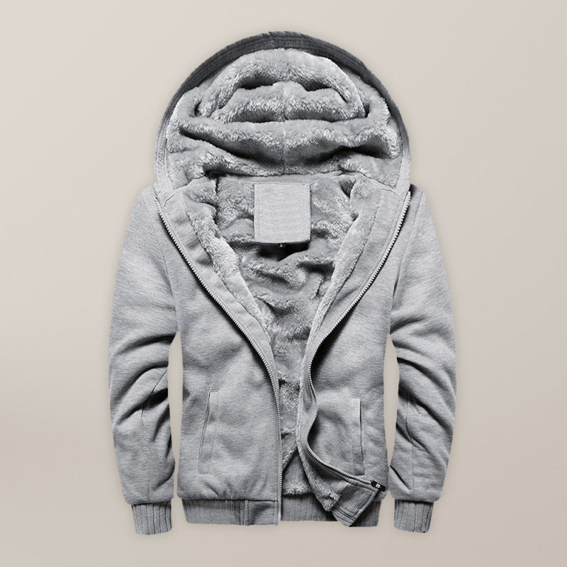 Men's Sweater Hooded Loose Sports Fleece Thickening Men's Coat on sale at MyriadMart
