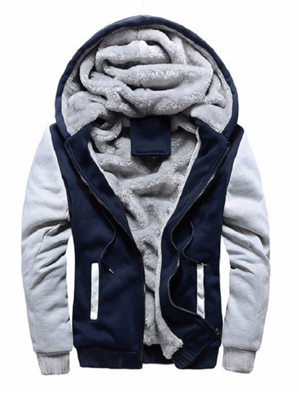 Men's Sweater Hooded Loose Sports Fleece Thickening Men's Coat on sale at MyriadMart