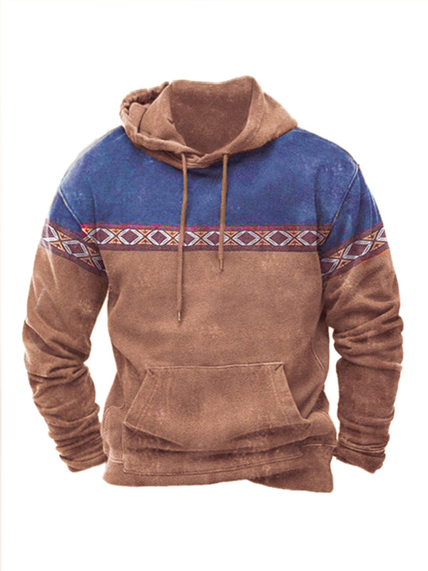 Digital printing men's street sports fashion trend hoodie on sale at MyriadMart