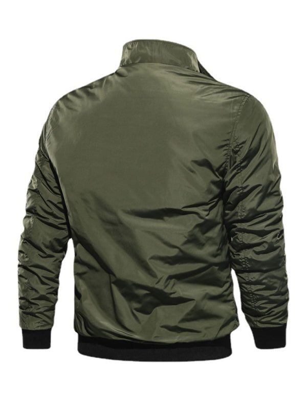 Men's Cotton Jacket Coat Simple Fashion Men's Cotton Clothes on sale at MyriadMart