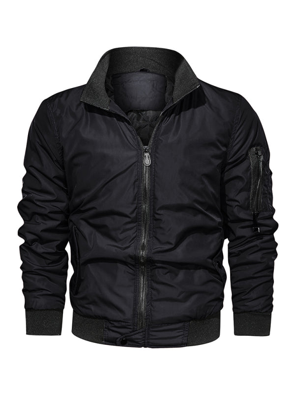Men's Cotton Jacket Coat Simple Fashion Men's Cotton Clothes on sale at MyriadMart