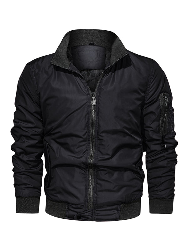 Men's Cotton Jacket Coat Simple Fashion Men's Cotton Clothes on sale at MyriadMart