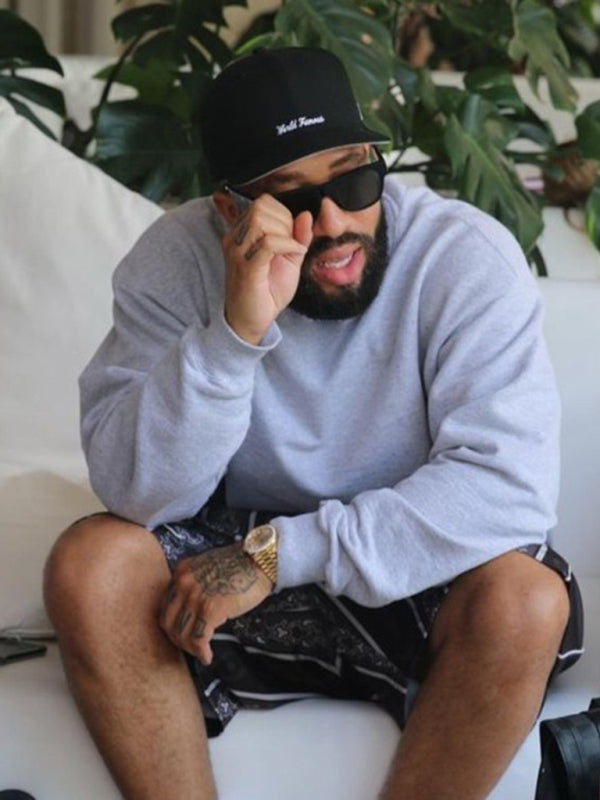 Men's new solid color round neck long sleeve sweatshirt on sale at MyriadMart