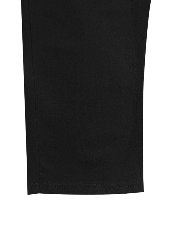 Men's Loose Casual Relaxed Straight Linen Naples Gurga Breathable Trousers - MyriadMart