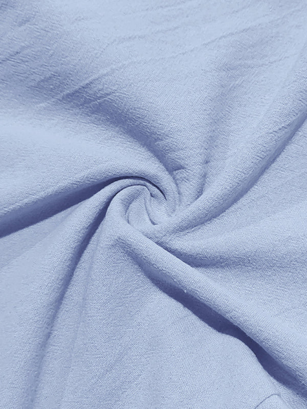 Men's Loose Casual Relaxed Straight Linen Naples Gurga Breathable Trousers - MyriadMart