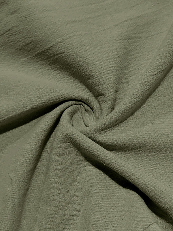 Loose linen casual wide-leg beach sports four seasons breathable trousers - MyriadMart