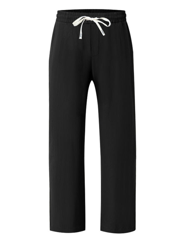 Loose linen casual wide-leg beach sports four seasons breathable trousers - MyriadMart