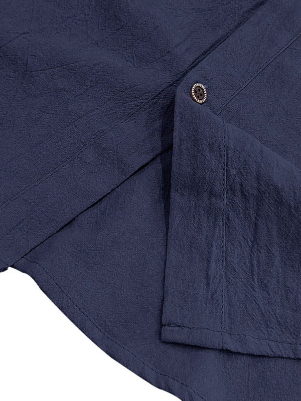 Men's Casual Sleeveless Waistcoat Shirt Linen Hooded Solid Color Breathable Loose Top - MyriadMart