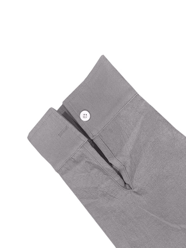 Linen long-sleeved stand-up collar breathable casual men's shirt - MyriadMart