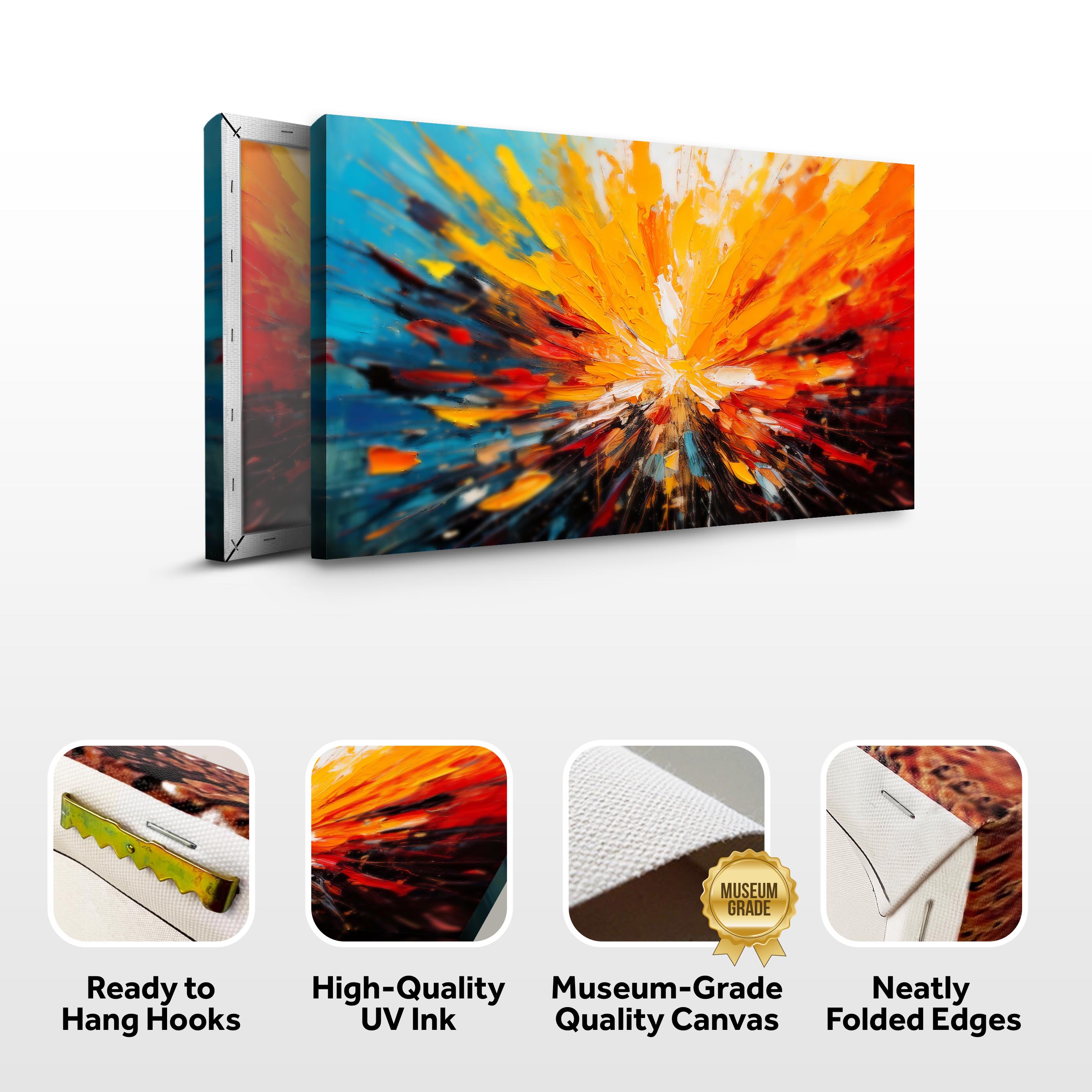 Modern Color Burst Wall Art on sale at MyriadMart
