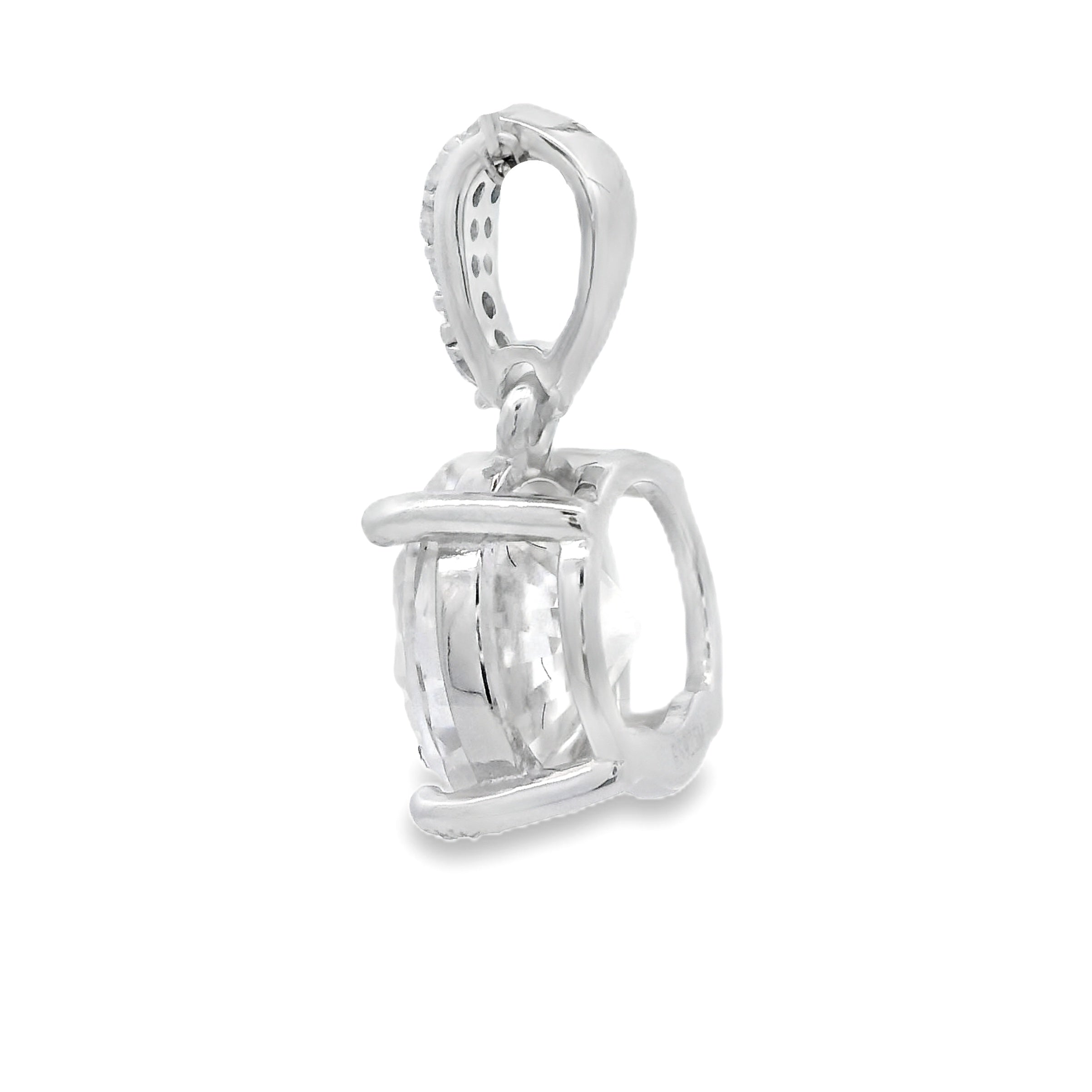 3.00ct Moissanite Pendant Sterling Silver on sale at MyriadMart