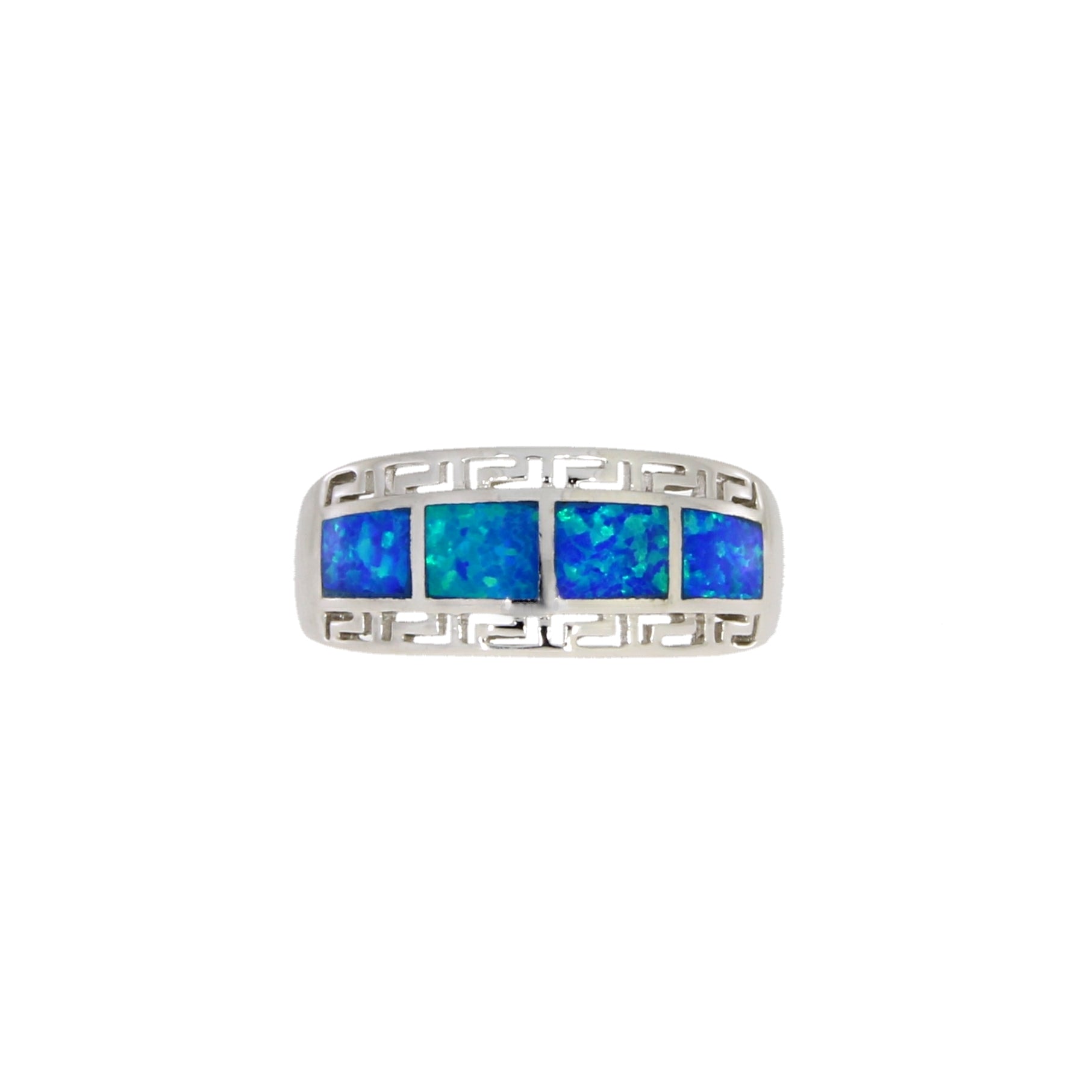 Created Opal Ring Sterling Silver on sale at MyriadMart