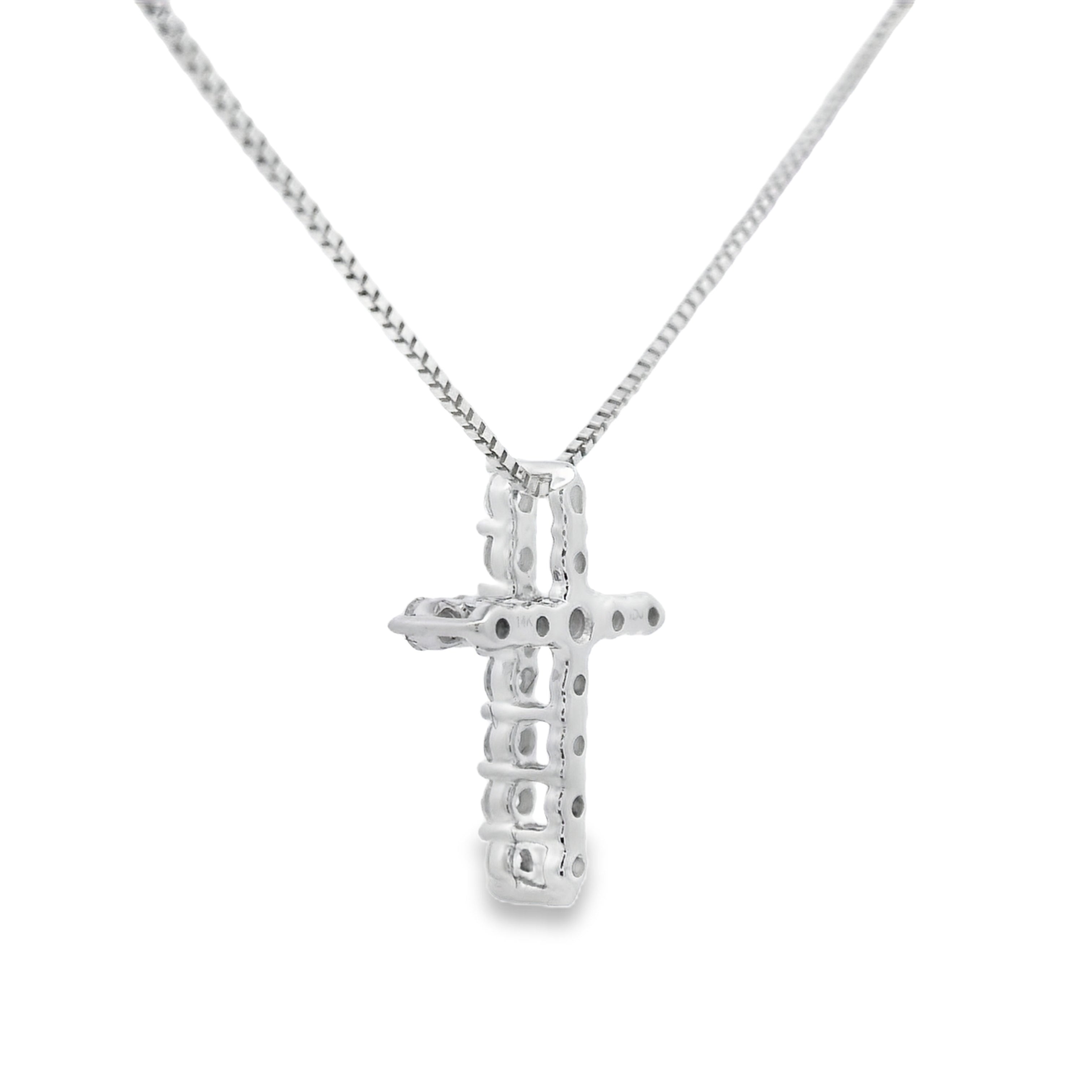 .15ct Diamond Cross Religious Pendant 14KT Yellow Gold on sale at MyriadMart