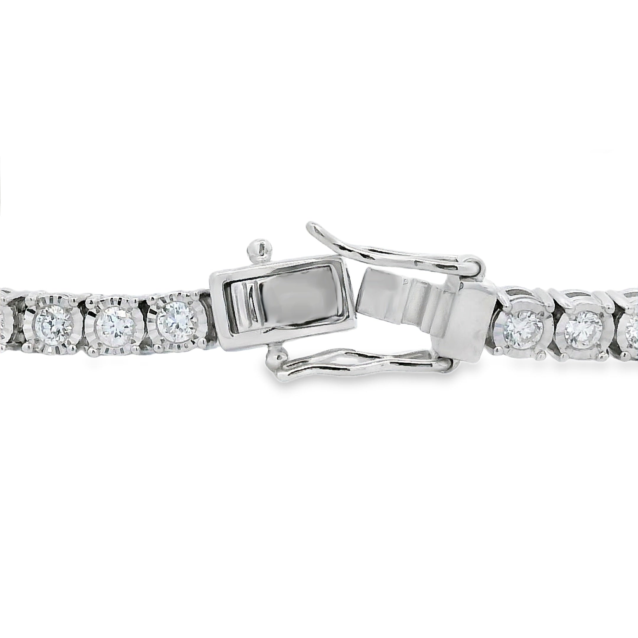 Lab Grown Diamond Tennis Bracelet Sterling Silver on sale at MyriadMart