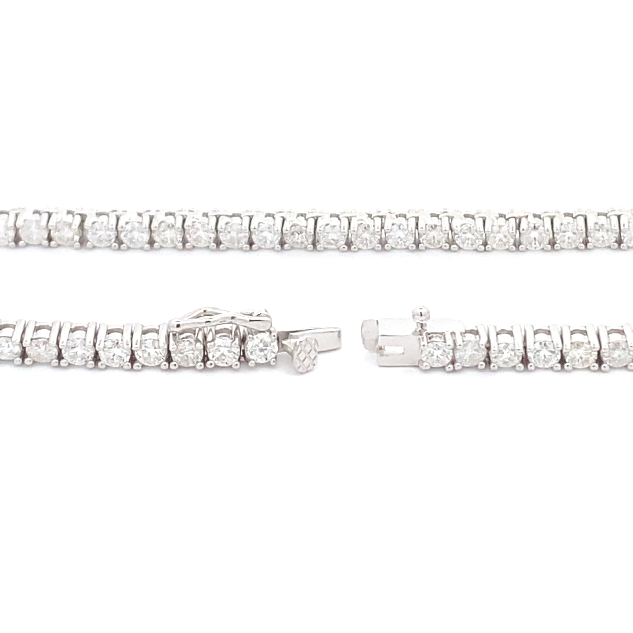 6.85ct Moissanite Tennis Necklace Sterling Silver on sale at MyriadMart