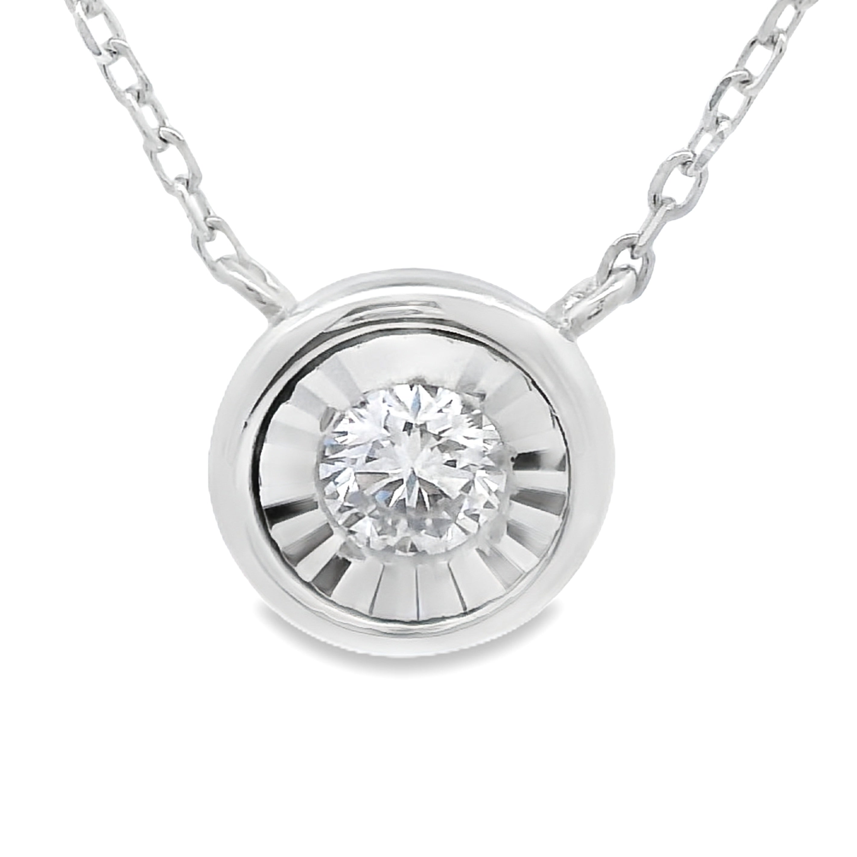 Natural .25ct Lab Grown Diamond Pendant Sterling Silver on sale at MyriadMart
