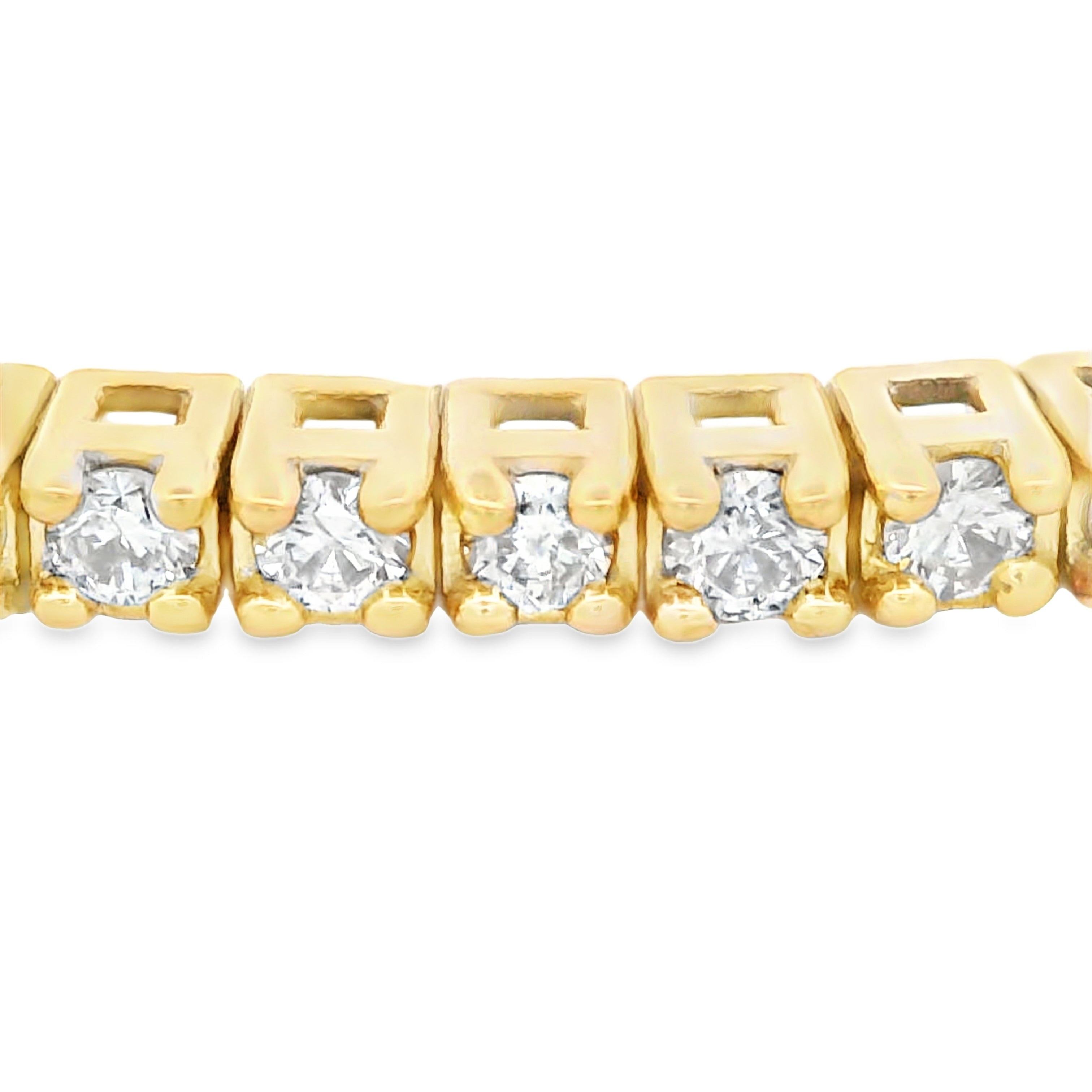 1.00ct Diamond Bangle Bracelet 14KT Yellow Gold on sale at MyriadMart