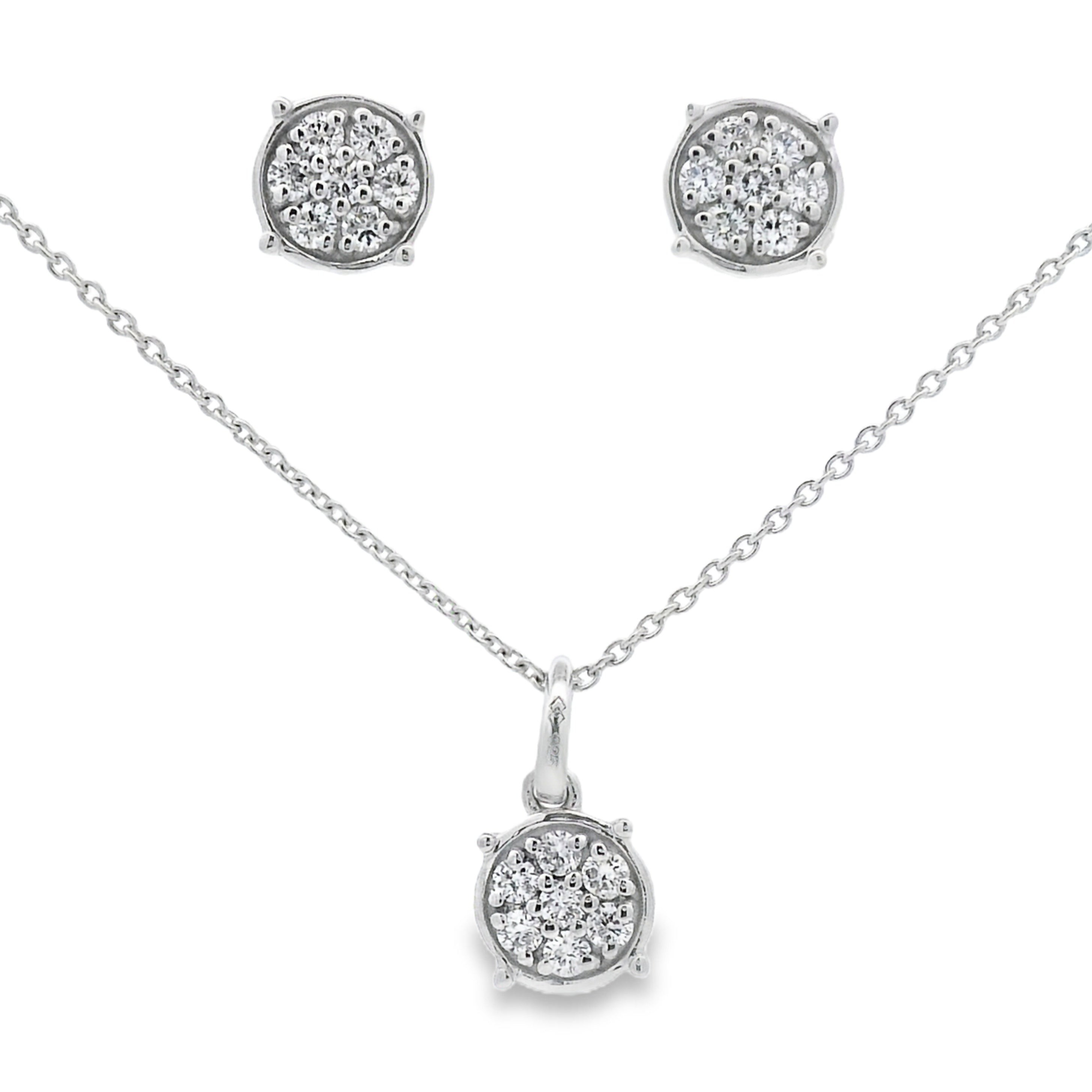 .63ct Lab Grown Diamond Jewelry sets Sterling Silver on sale at MyriadMart
