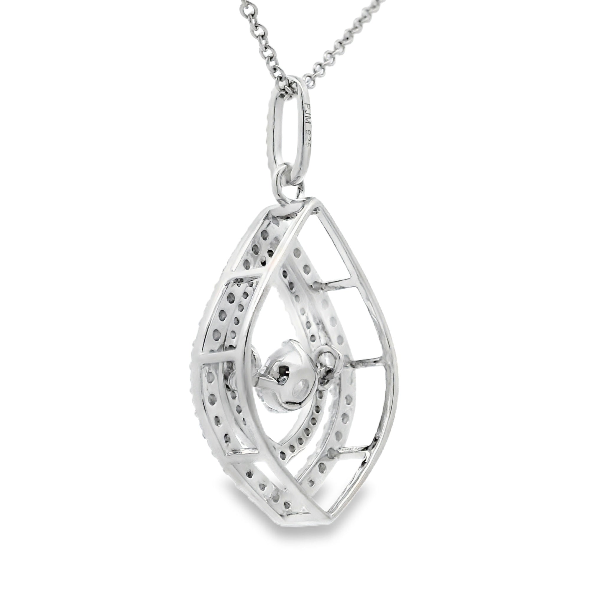 Cubic Zirconia Fashion Pendants Sterling Silver on sale at MyriadMart