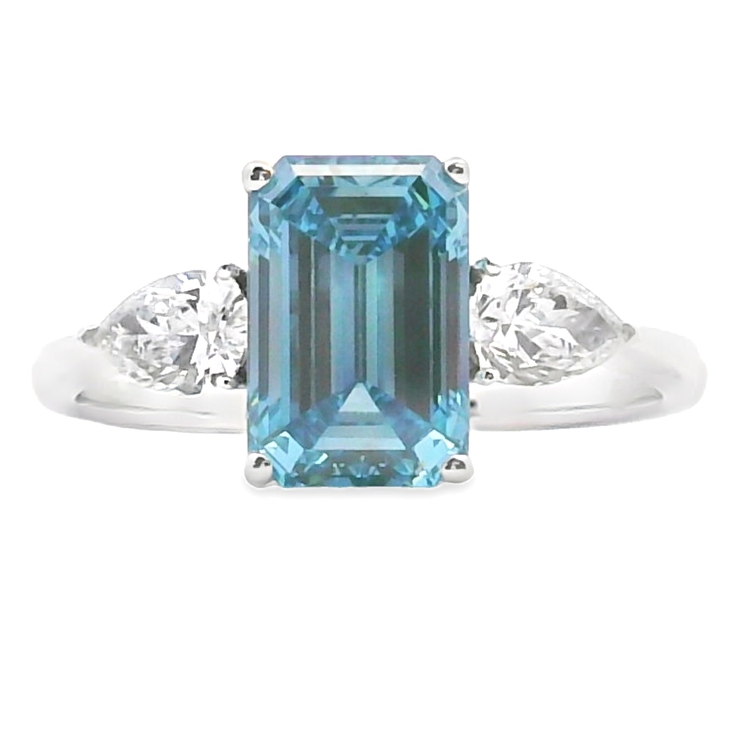 2.50ct Lab Grown Diamond Eng Only 14KT White Gold on sale at MyriadMart