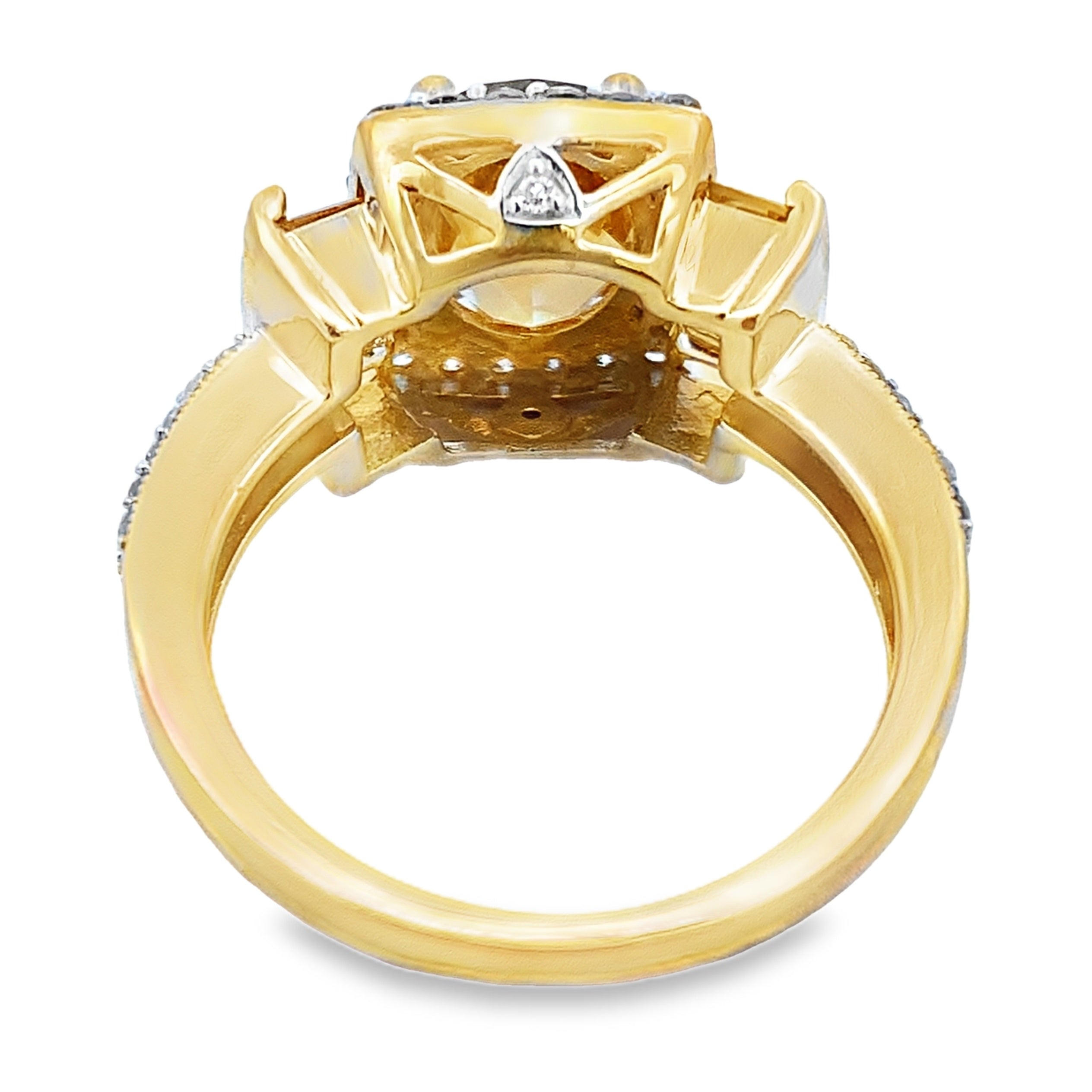 2.47ct Citrine Diamond Ring 10KT Yellow Gold on sale at MyriadMart