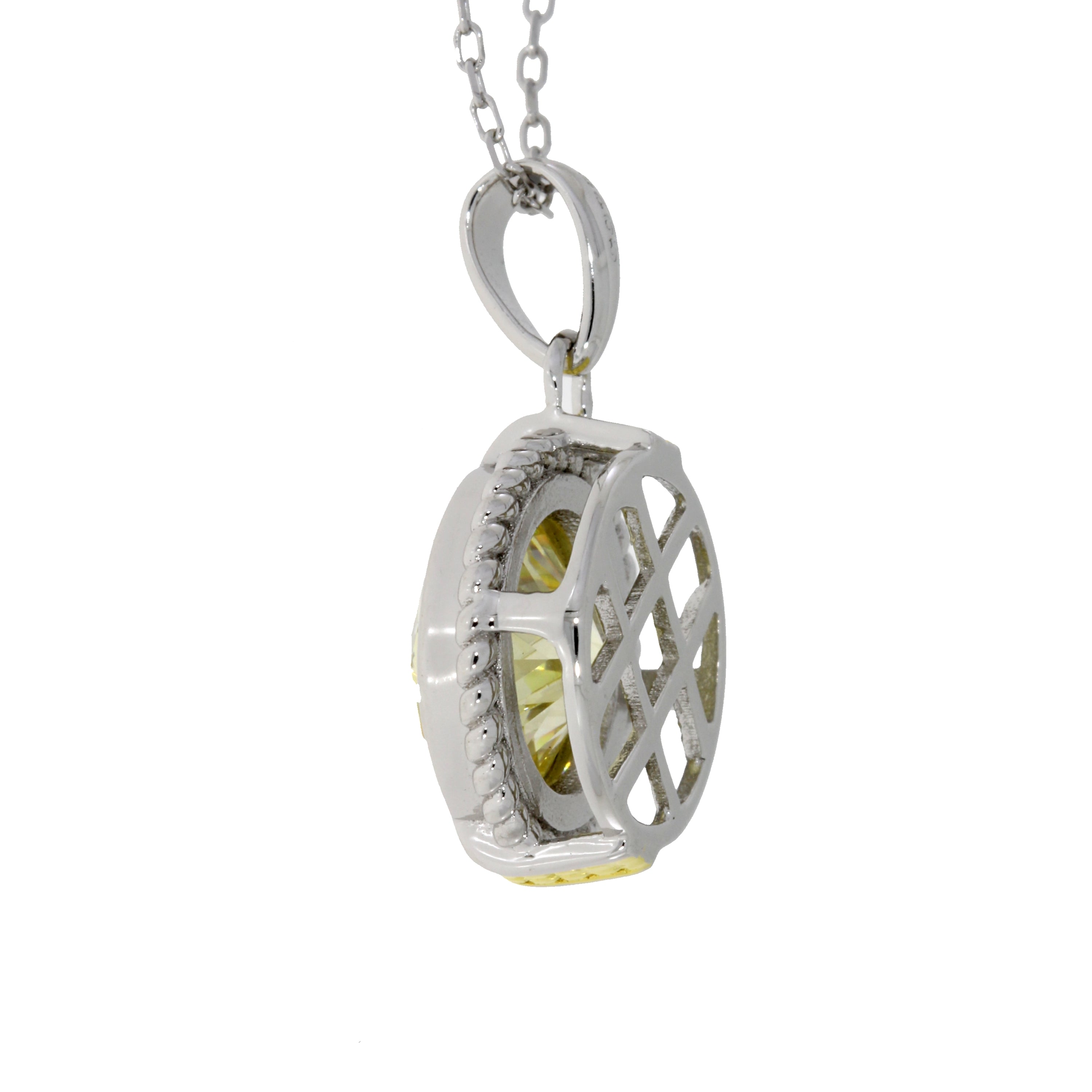 Cubic Zirconium Fashion Pendants Sterling Silver on sale at MyriadMart