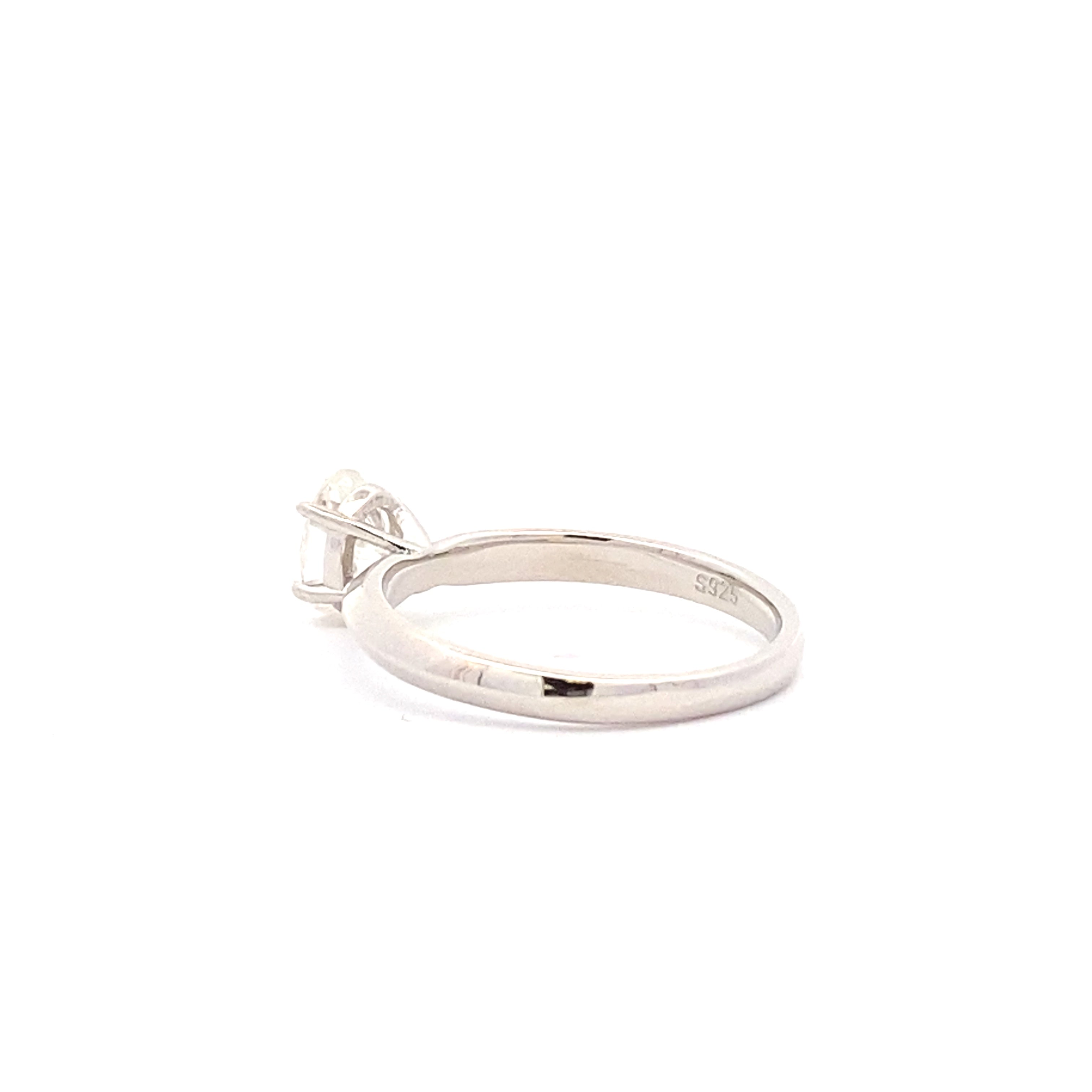 Natural .88ct Moissanite Sterling Silver on sale at MyriadMart