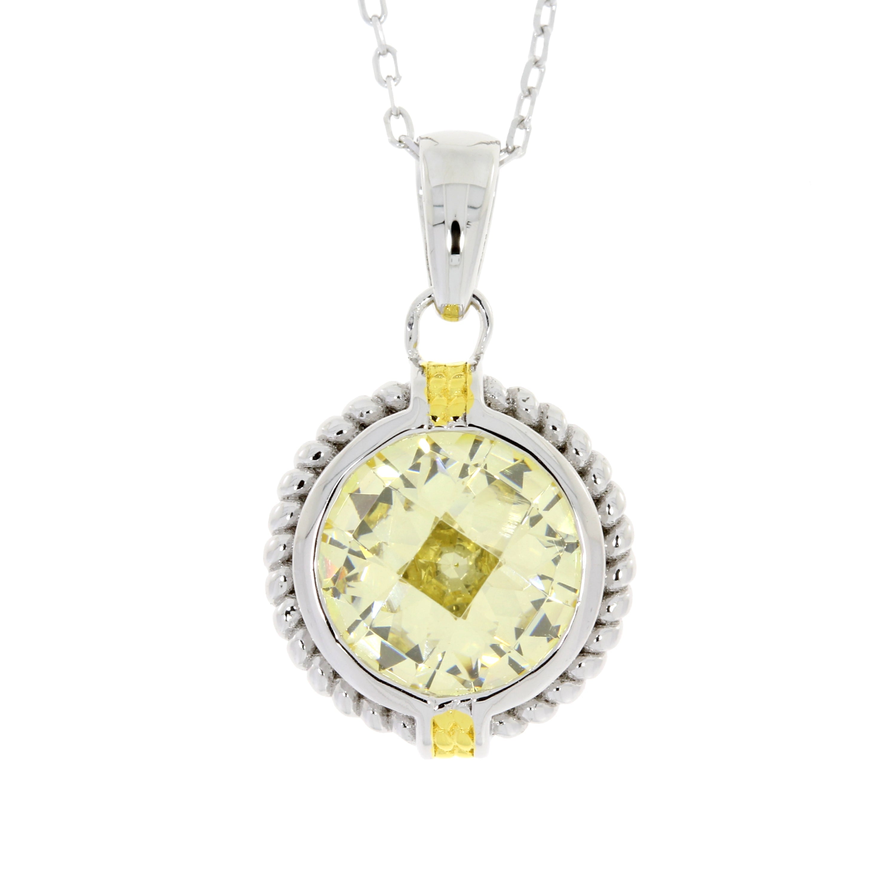 Cubic Zirconium Fashion Pendants Sterling Silver on sale at MyriadMart