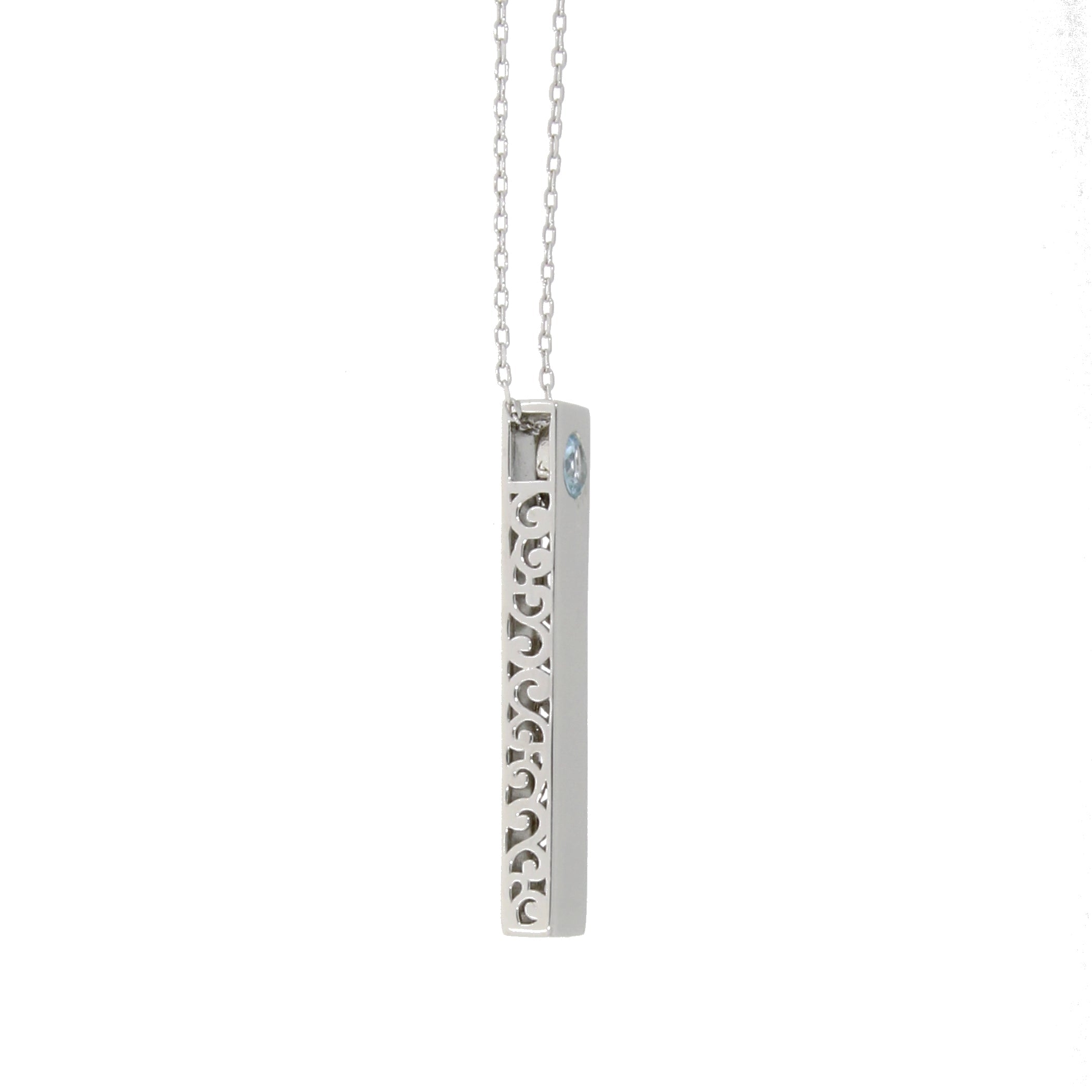 Blue Topaz Fashion Pendants Sterling Silver on sale at MyriadMart