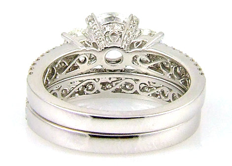 1.05ct Engagement Ring Set 18KT White Gold on sale at MyriadMart