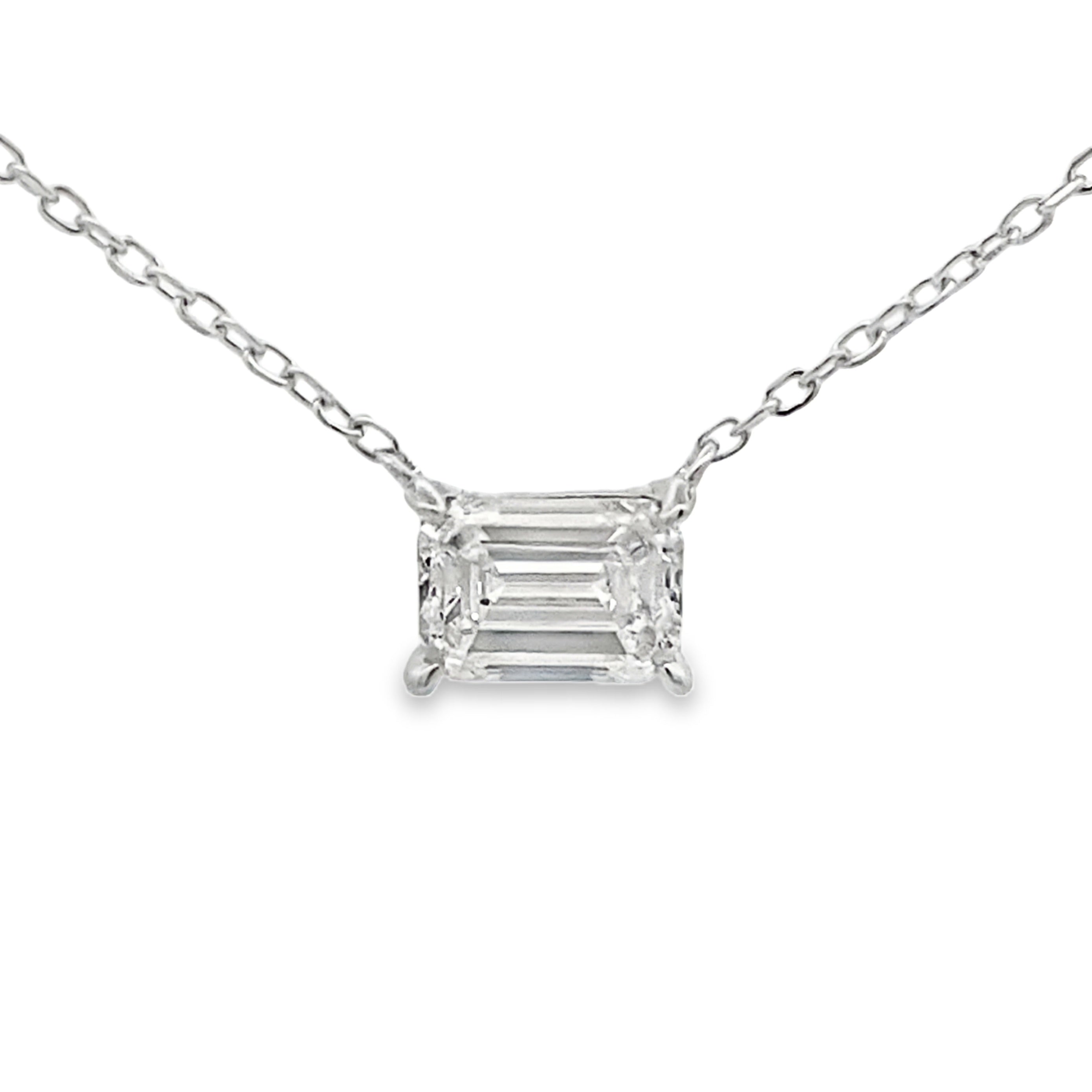 1.00ct Lab Grown Diamond Pendant Sterling Silver on sale at MyriadMart