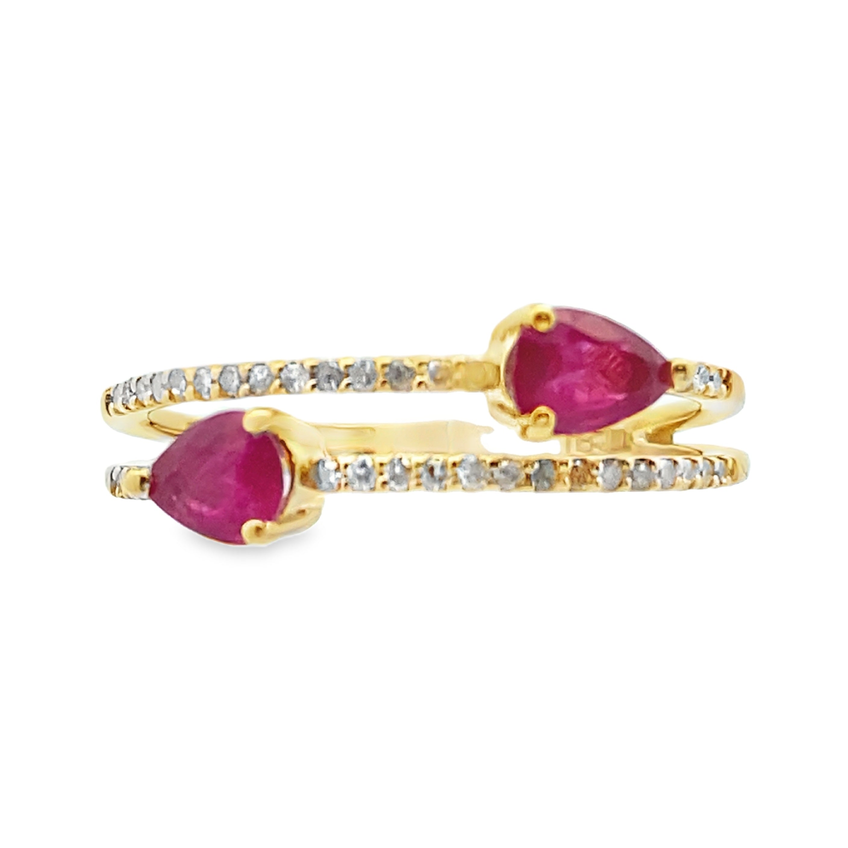 .62ct Ruby Diamond Ring 14KT Yellow Gold on sale at MyriadMart