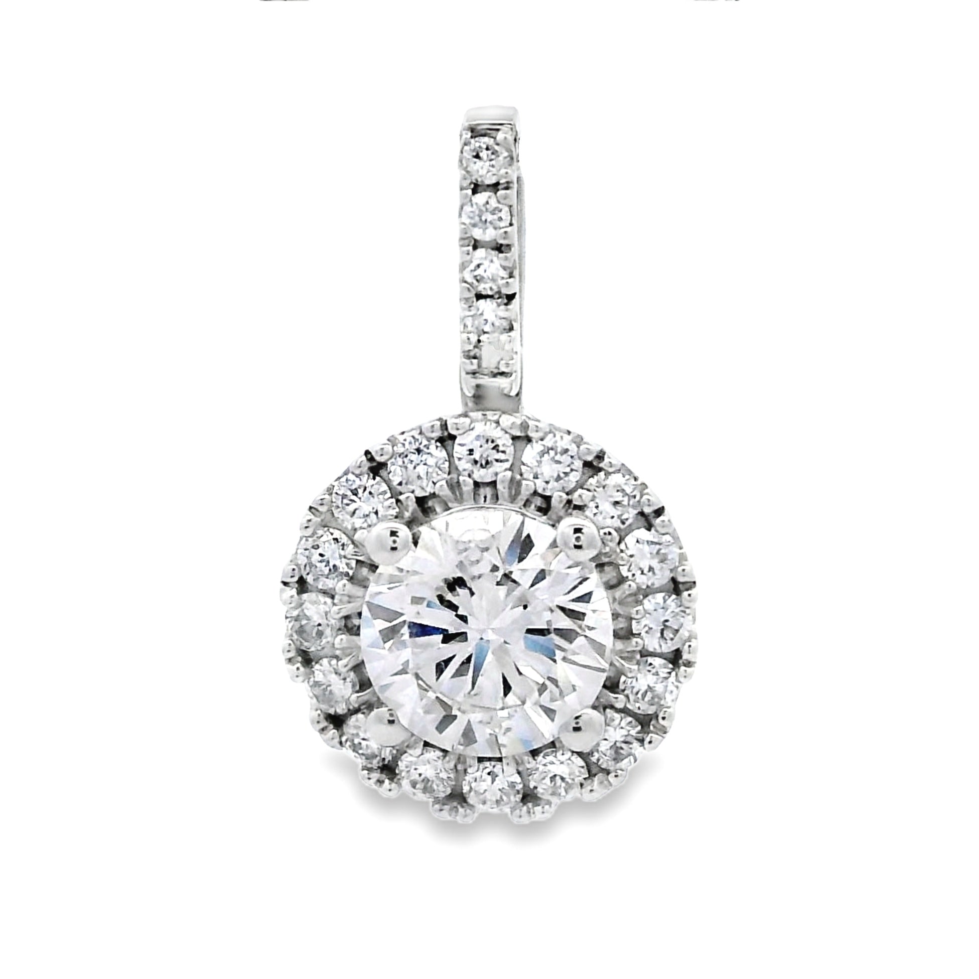 Lab Grown Diamond Fashion Pendants 10KT White Gold on sale at MyriadMart