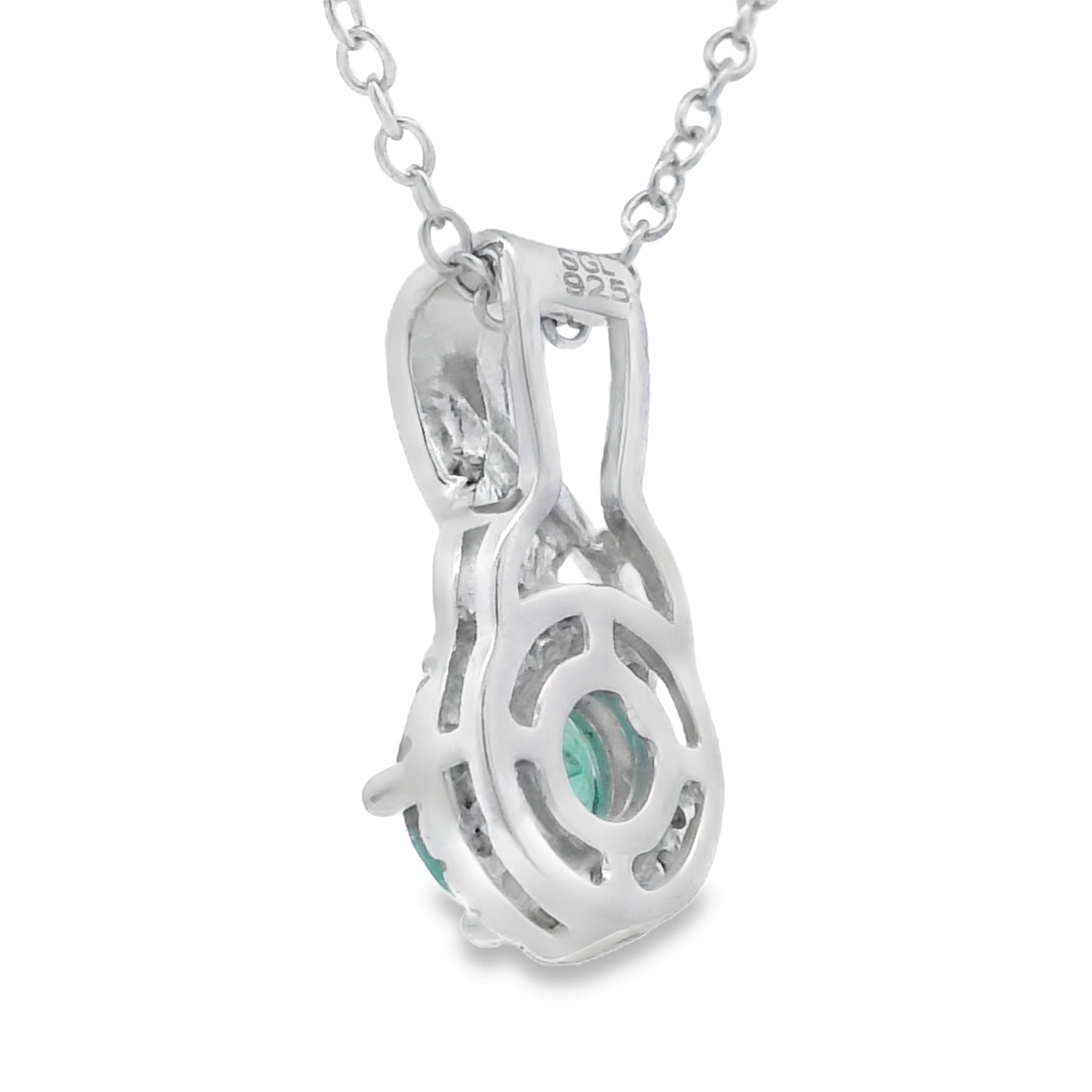.58ct Emerald Zircon Fashion Pendants Sterling Silver on sale at MyriadMart
